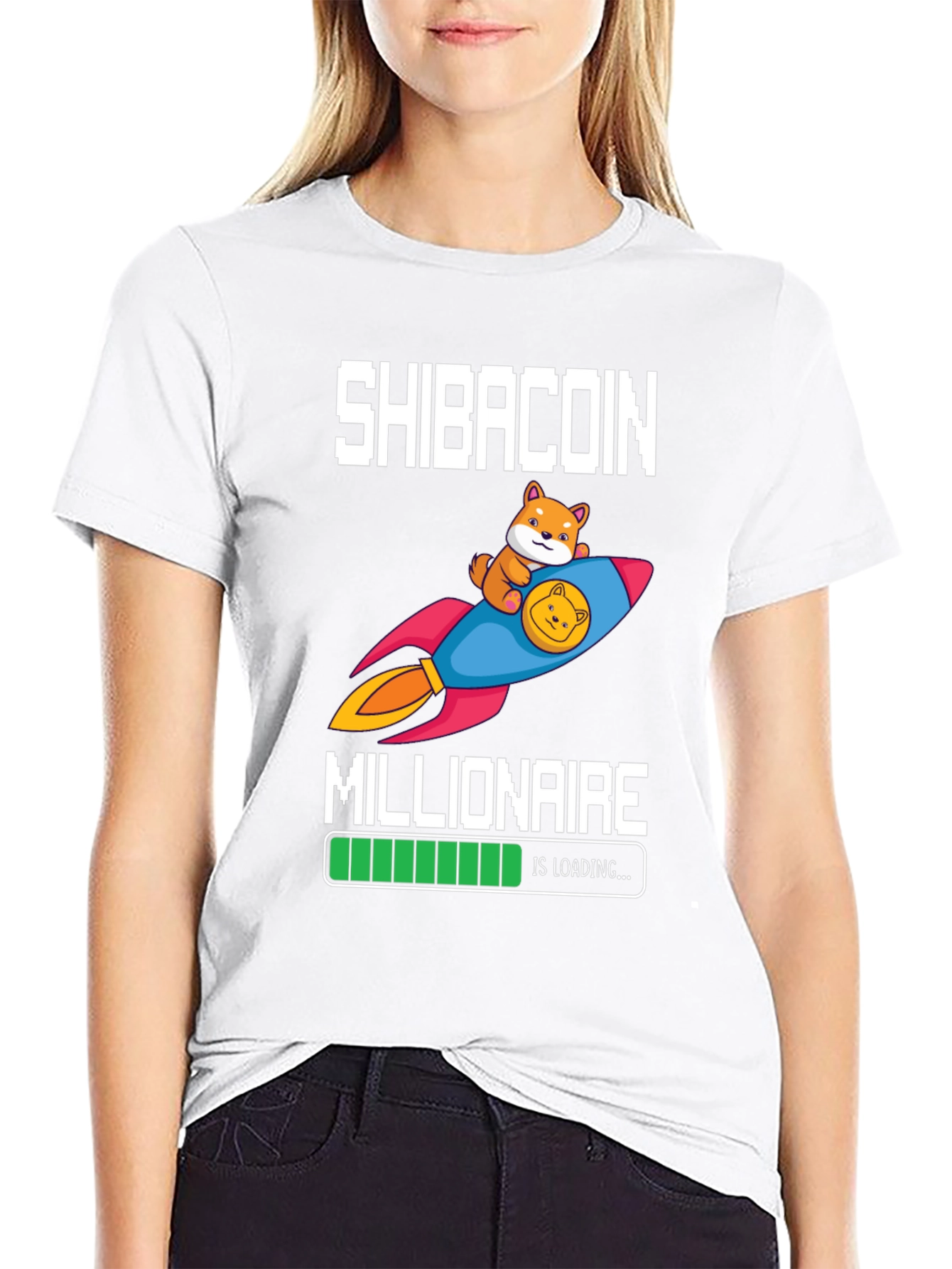 Shibacoin Millionaire Loading T-Shirt Crypto HODL