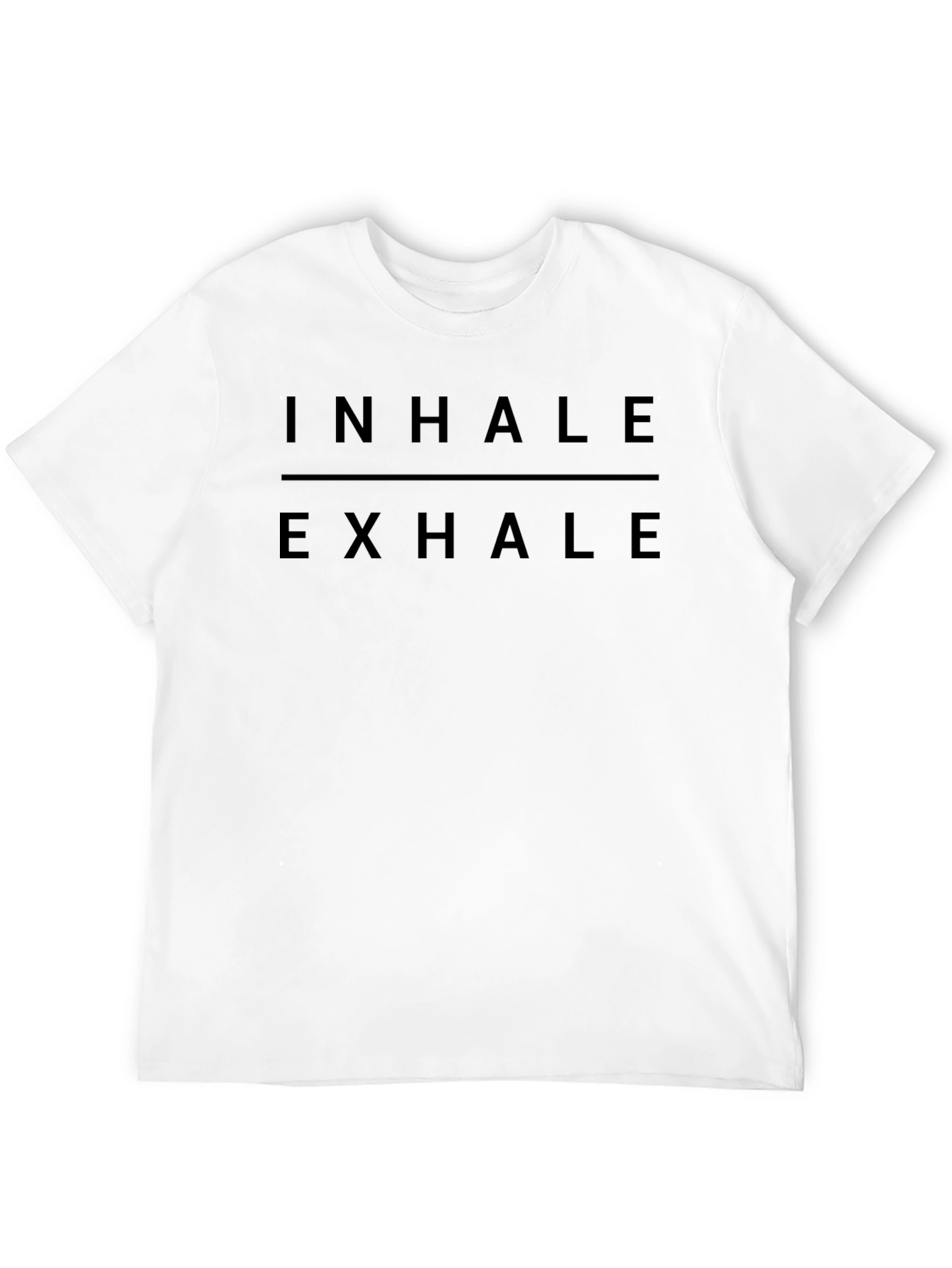 Inhale Exhale Black Graphic Tee