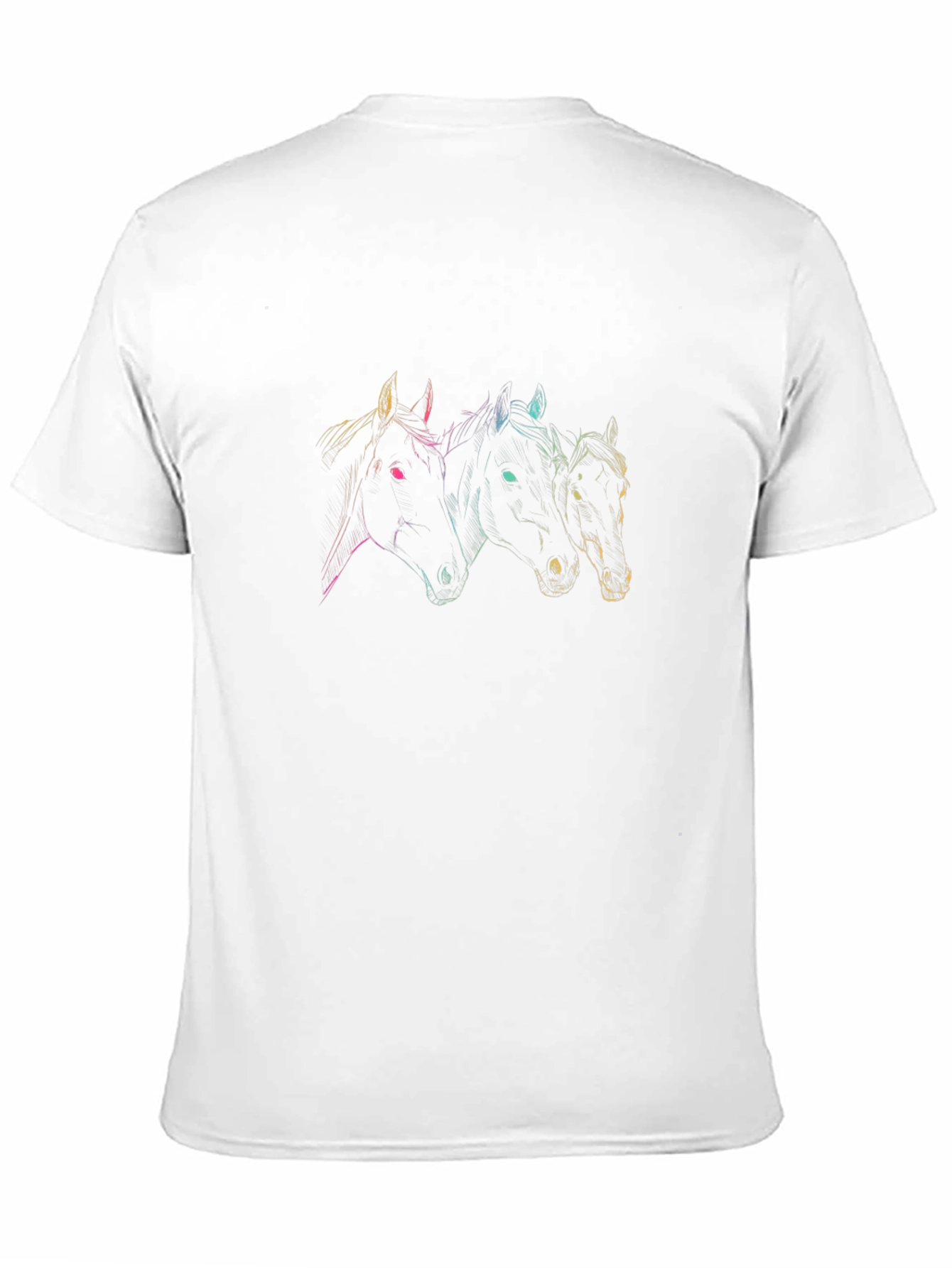 Horse Trio Graphic Tee - Black