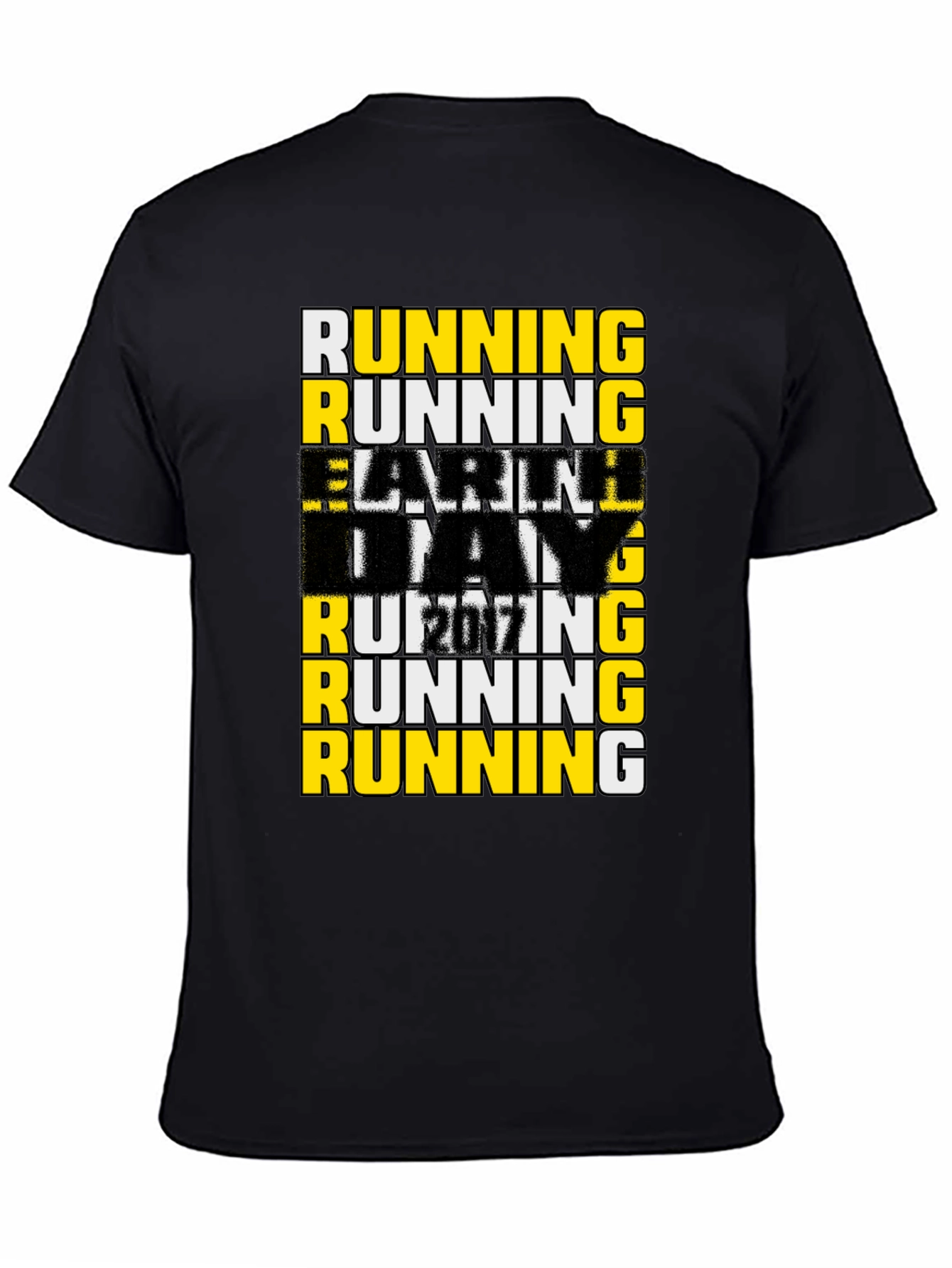 Running The Day Mens Graphic T-Shirt