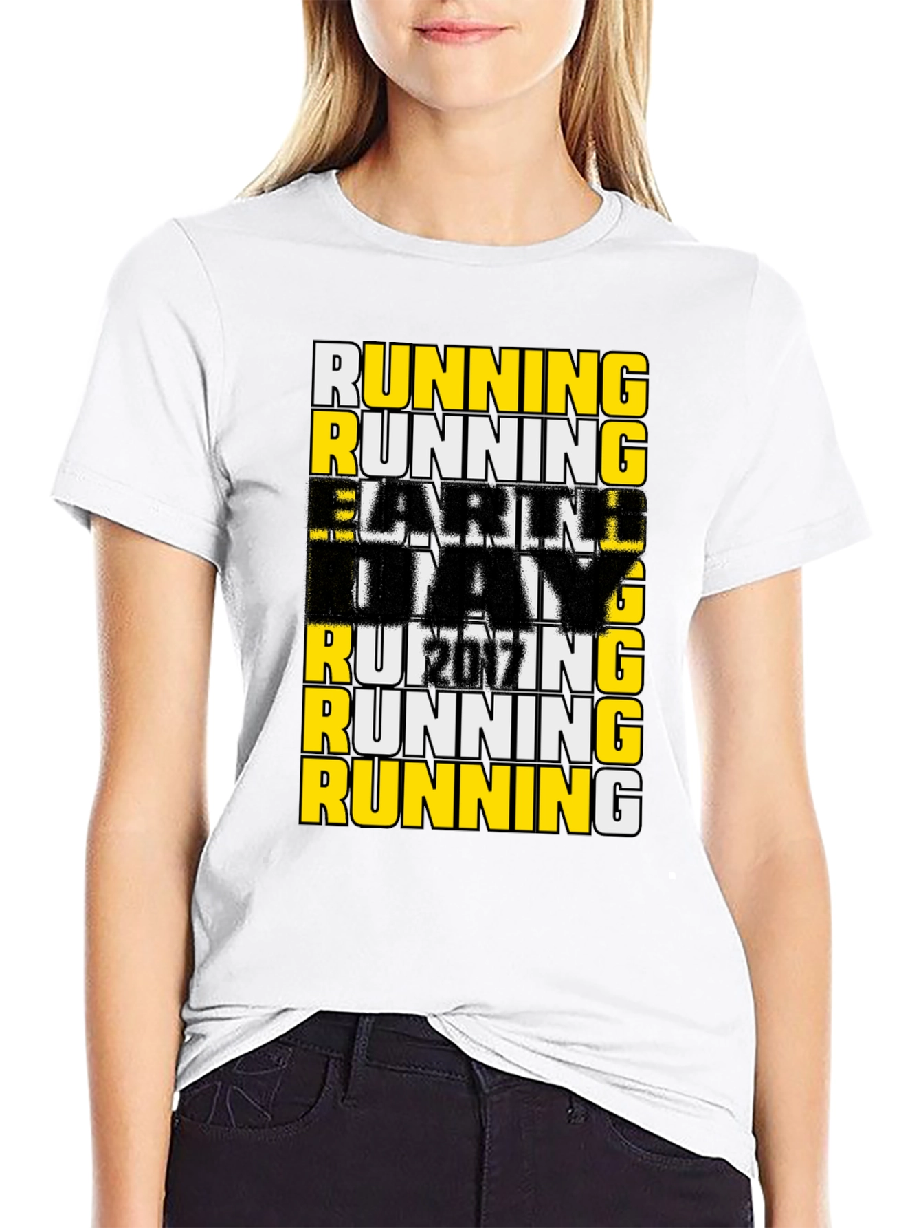Running The Day Mens Graphic T-Shirt