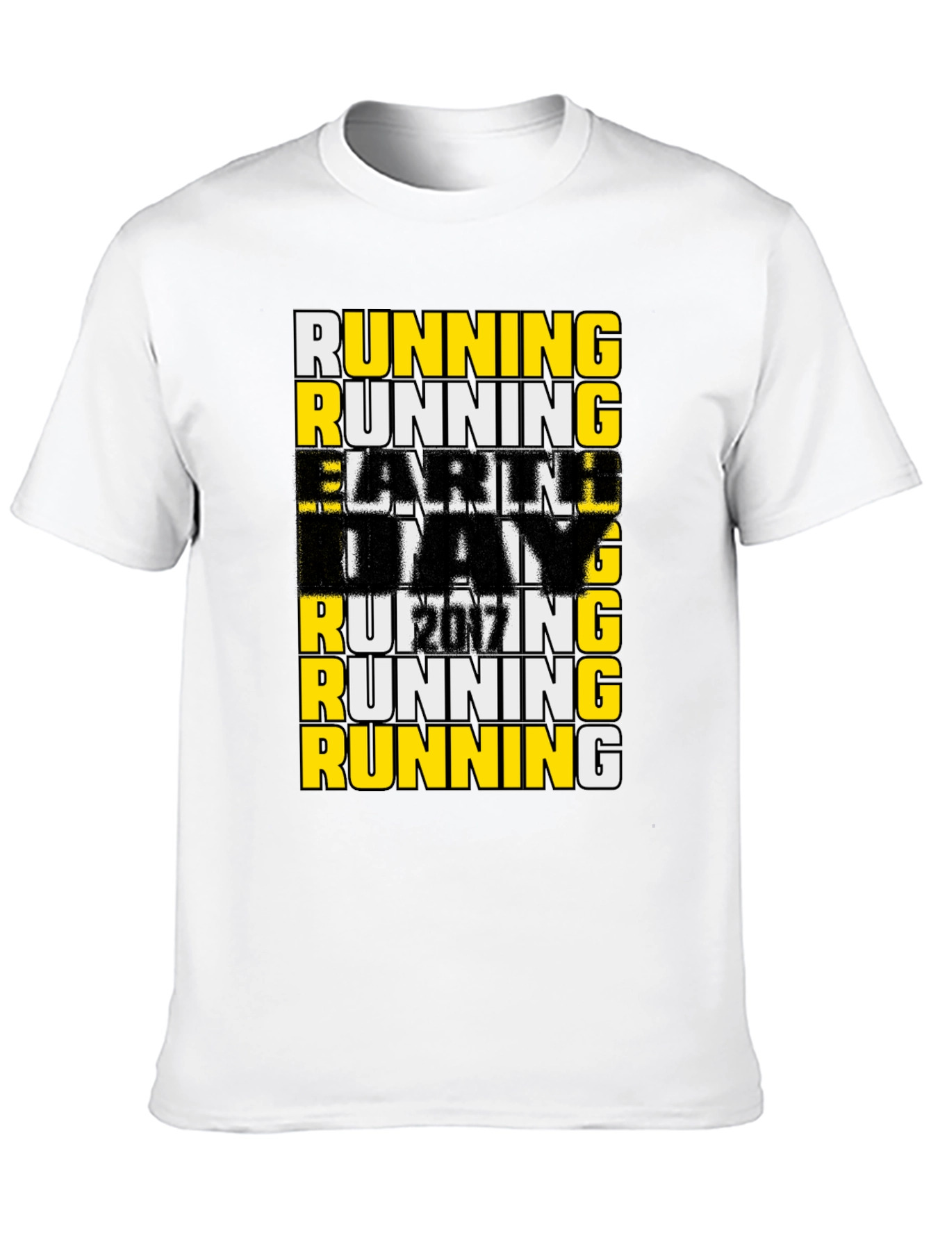 Running The Day Mens Graphic T-Shirt