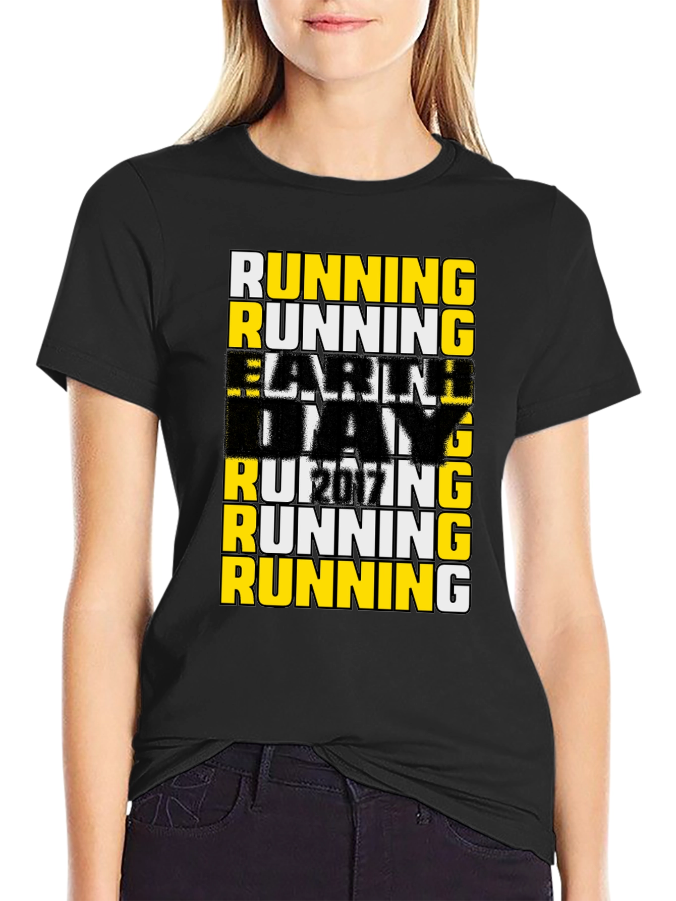 Running The Day Mens Graphic T-Shirt