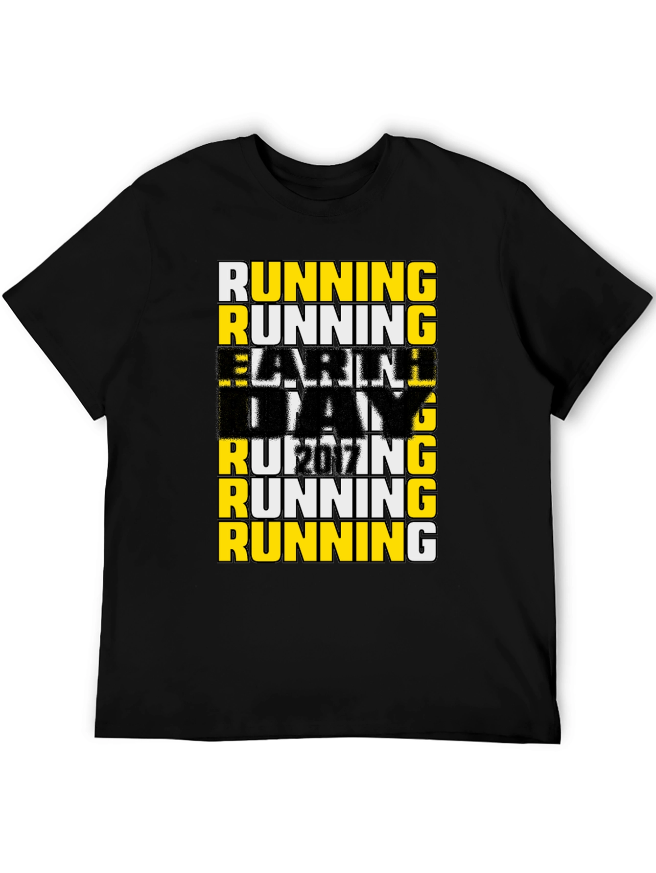 Running The Day Mens Graphic T-Shirt