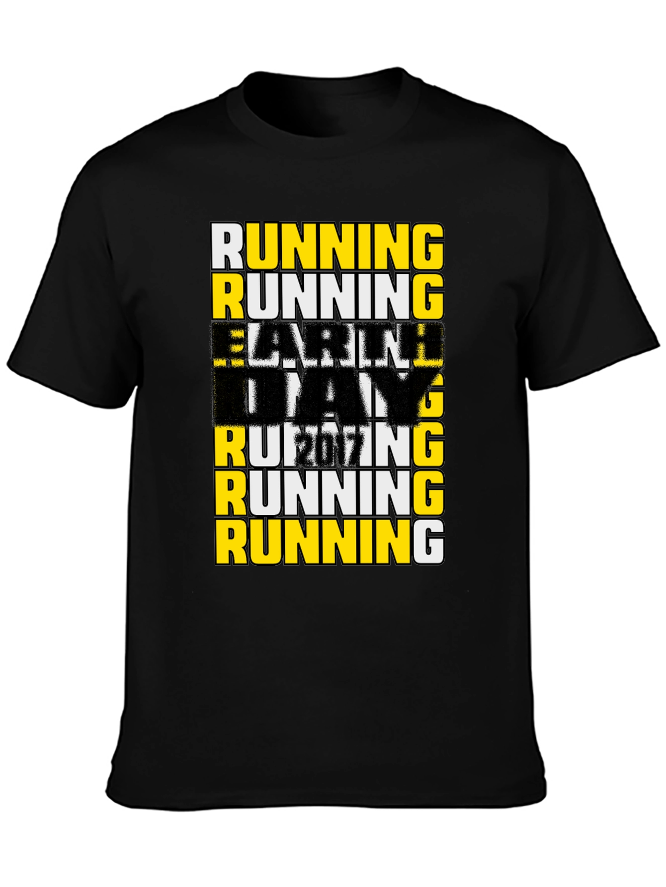 Running The Day Mens Graphic T-Shirt