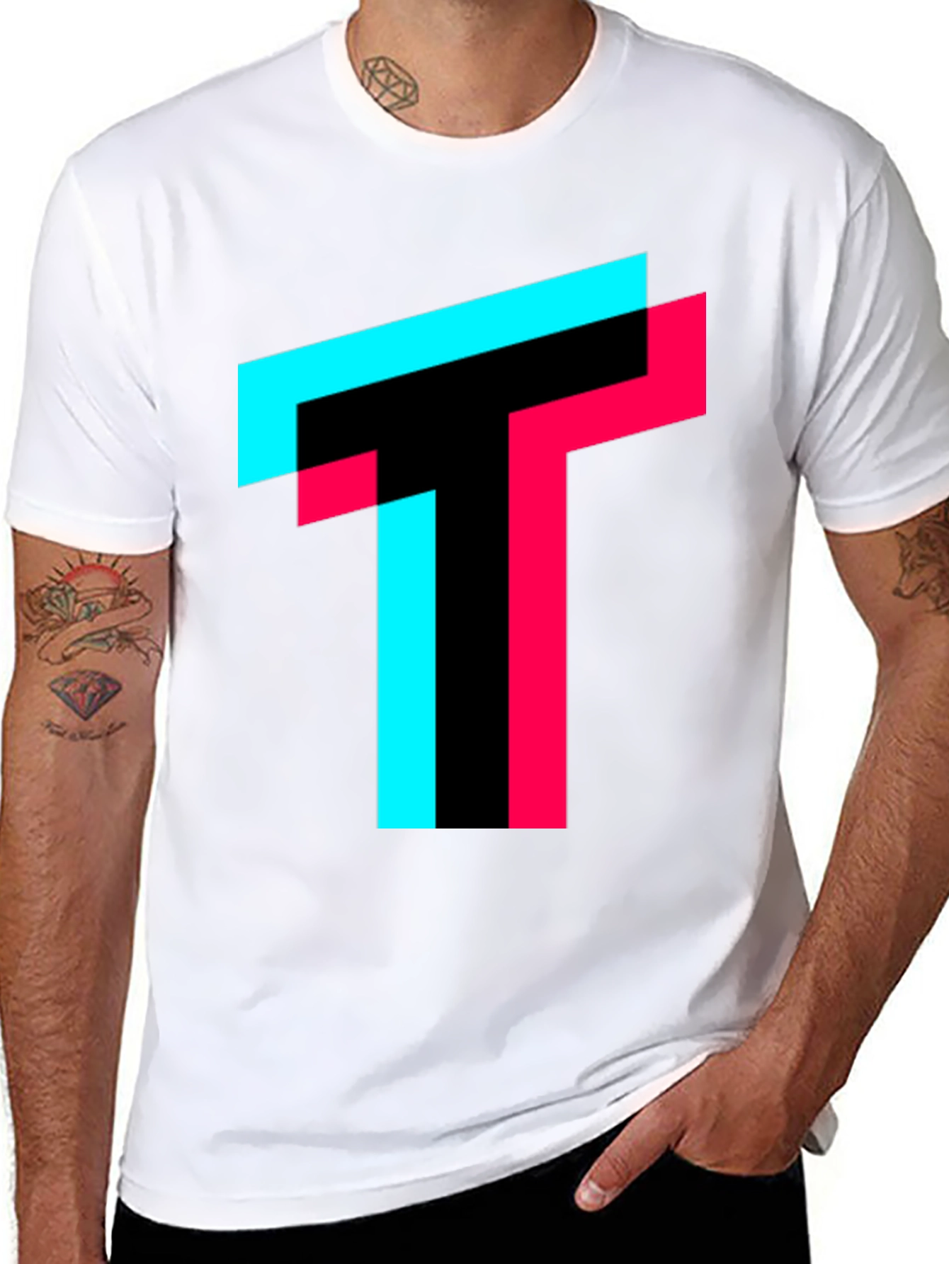 Trendy TikTok Inspired Graphic Tee - Black
