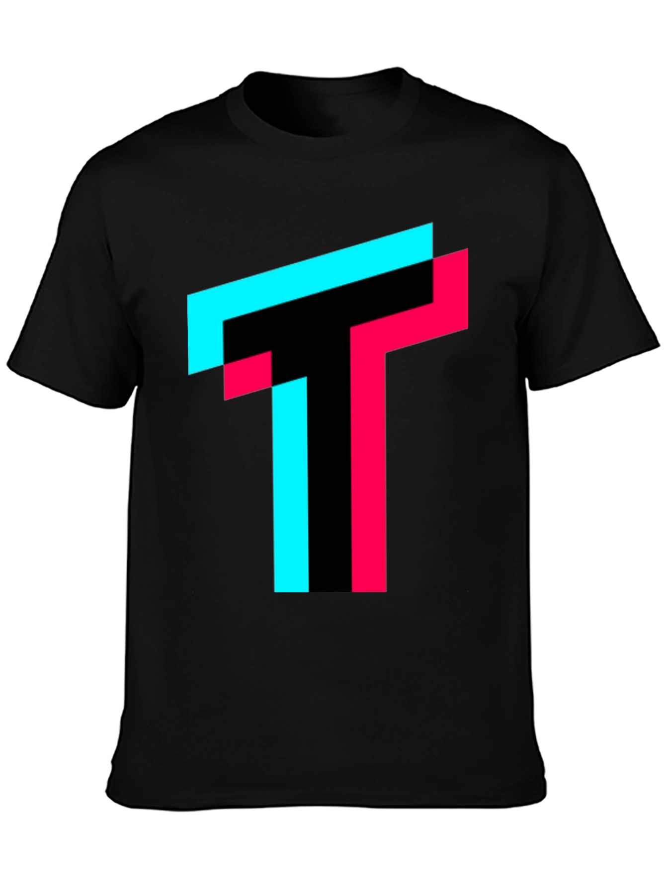 Trendy TikTok Inspired Graphic Tee - Black