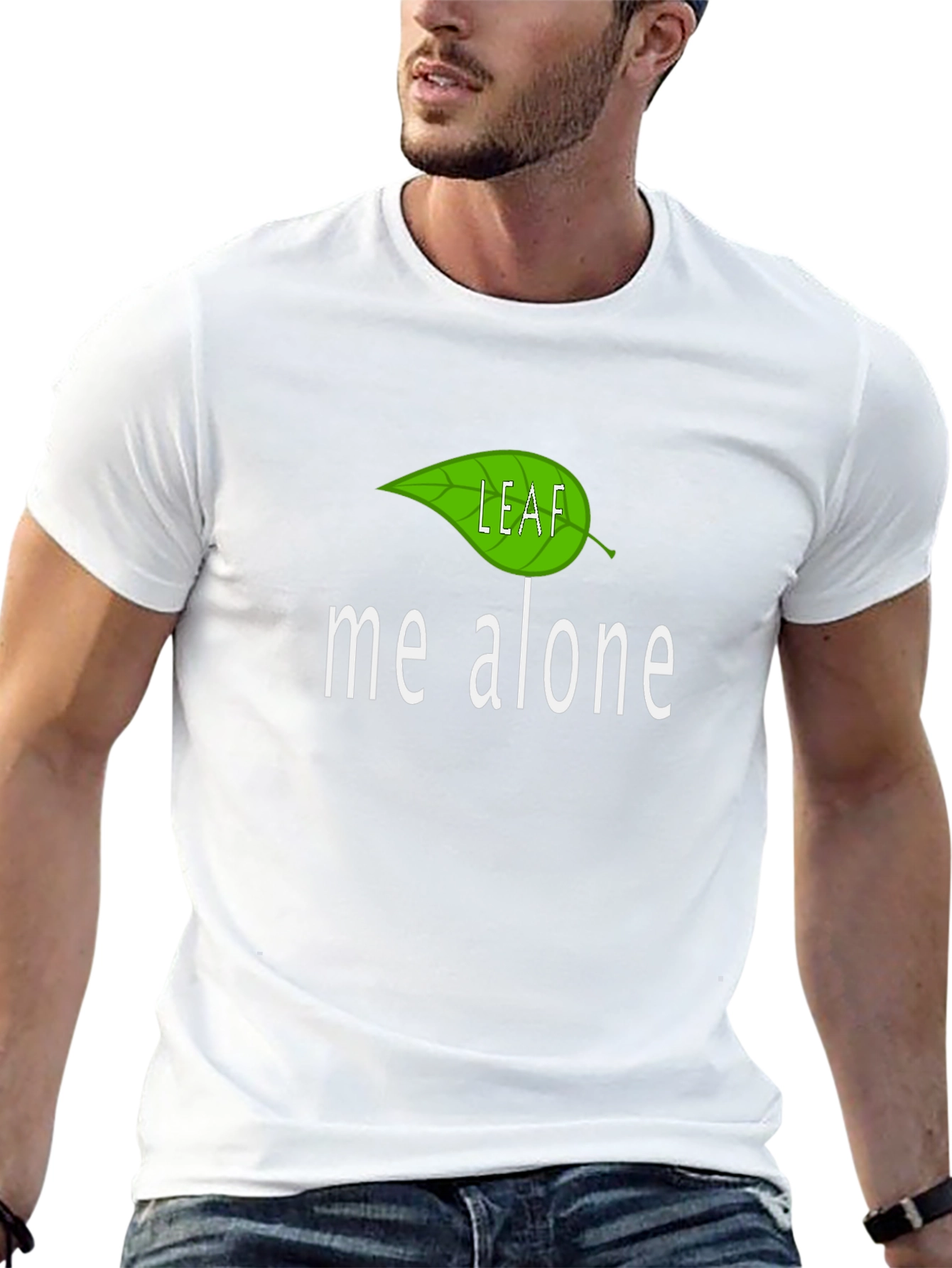 Leaf Me Alone T-Shirt - Funny Graphic Tee
