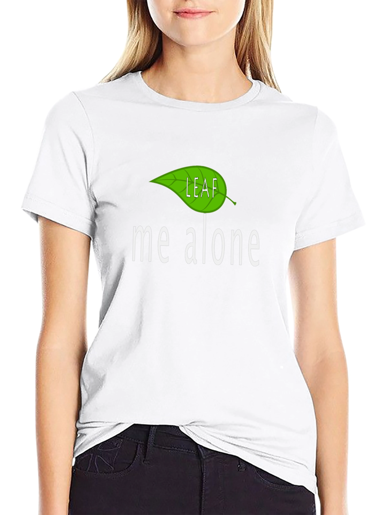 Leaf Me Alone T-Shirt - Funny Graphic Tee
