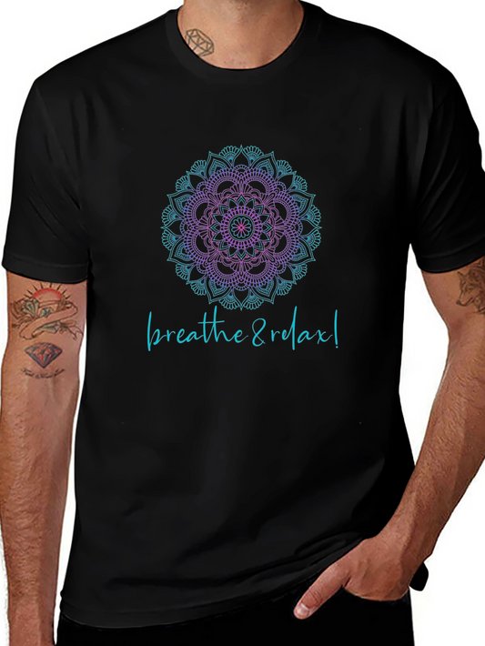 Breathe & Relax Mandala Tee - Zen Comfort