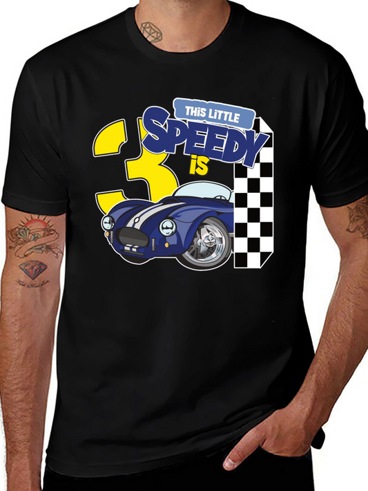 Little Speedy 3rd Birthday Boys T-Shirt