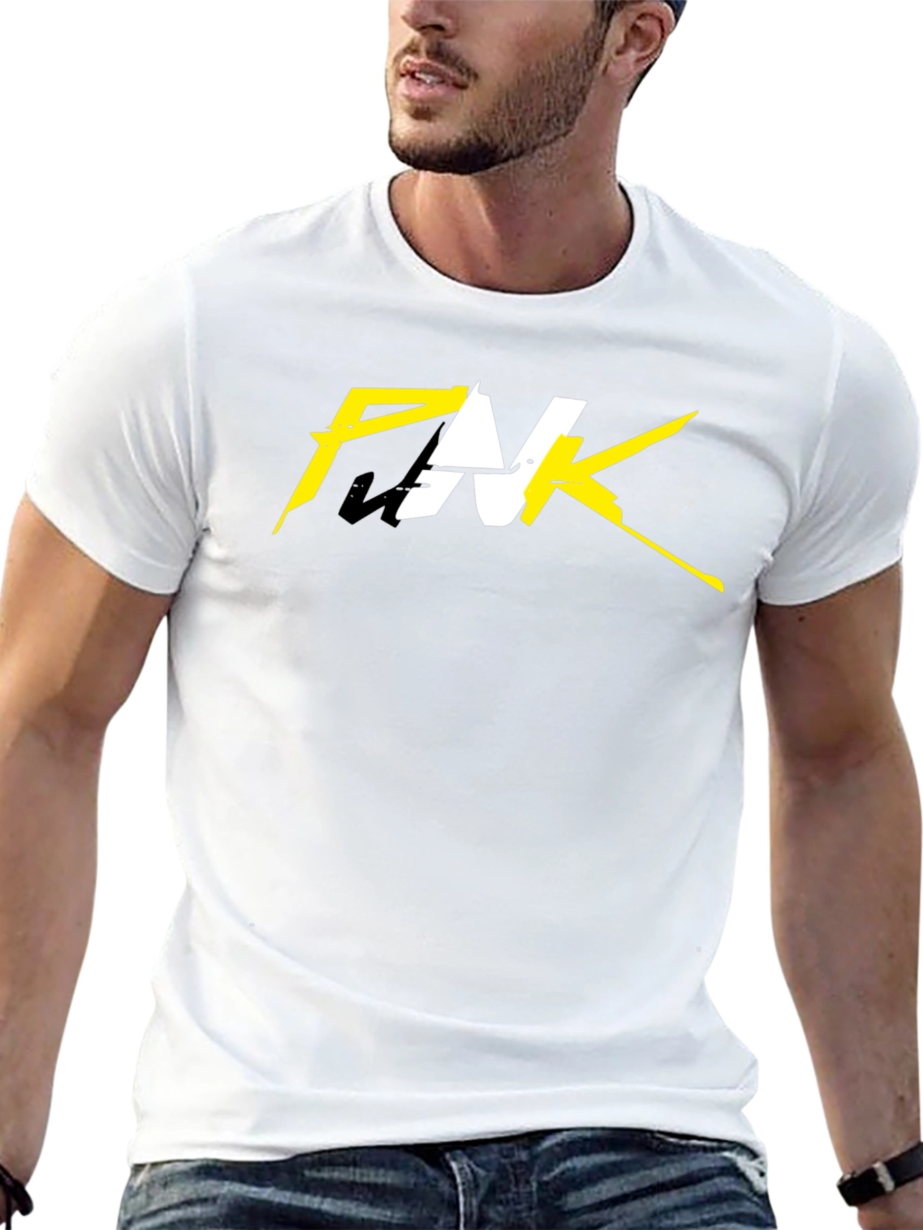 Cyberpunk Inspired Graphic Tee - Black Cotton T-Shirt