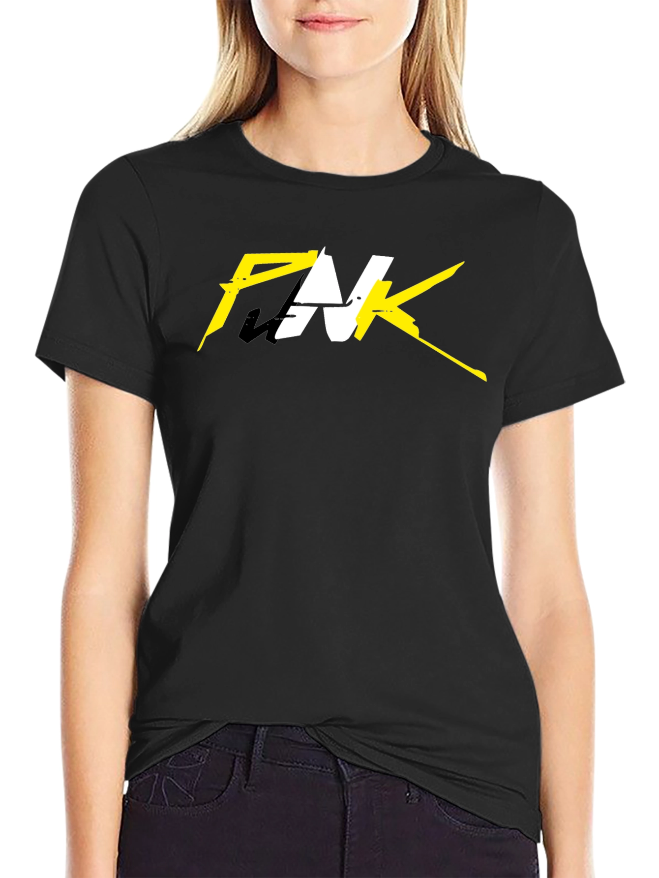 Cyberpunk Inspired Graphic Tee - Black Cotton T-Shirt