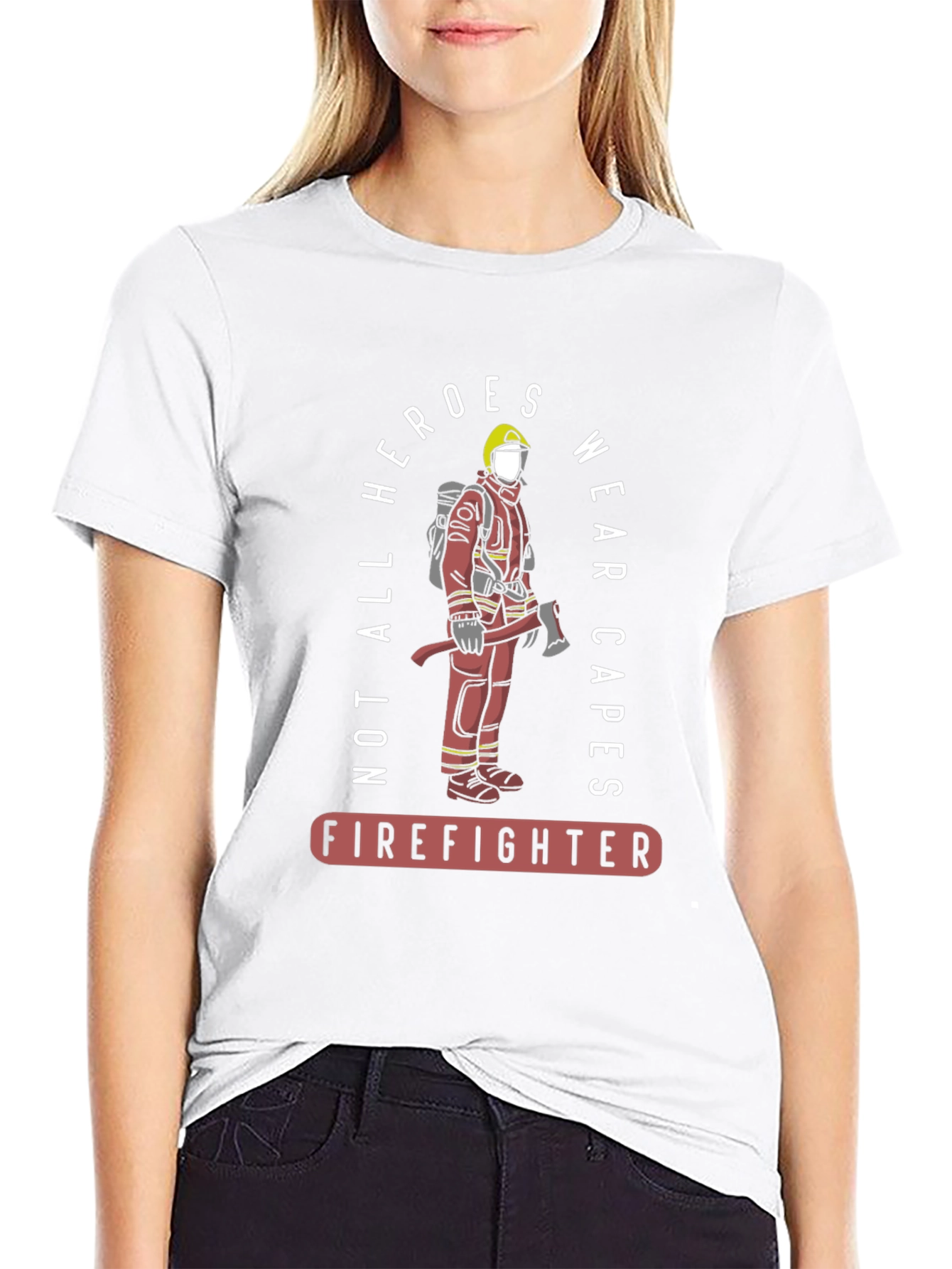 Firefighter Hero Graphic T-Shirt