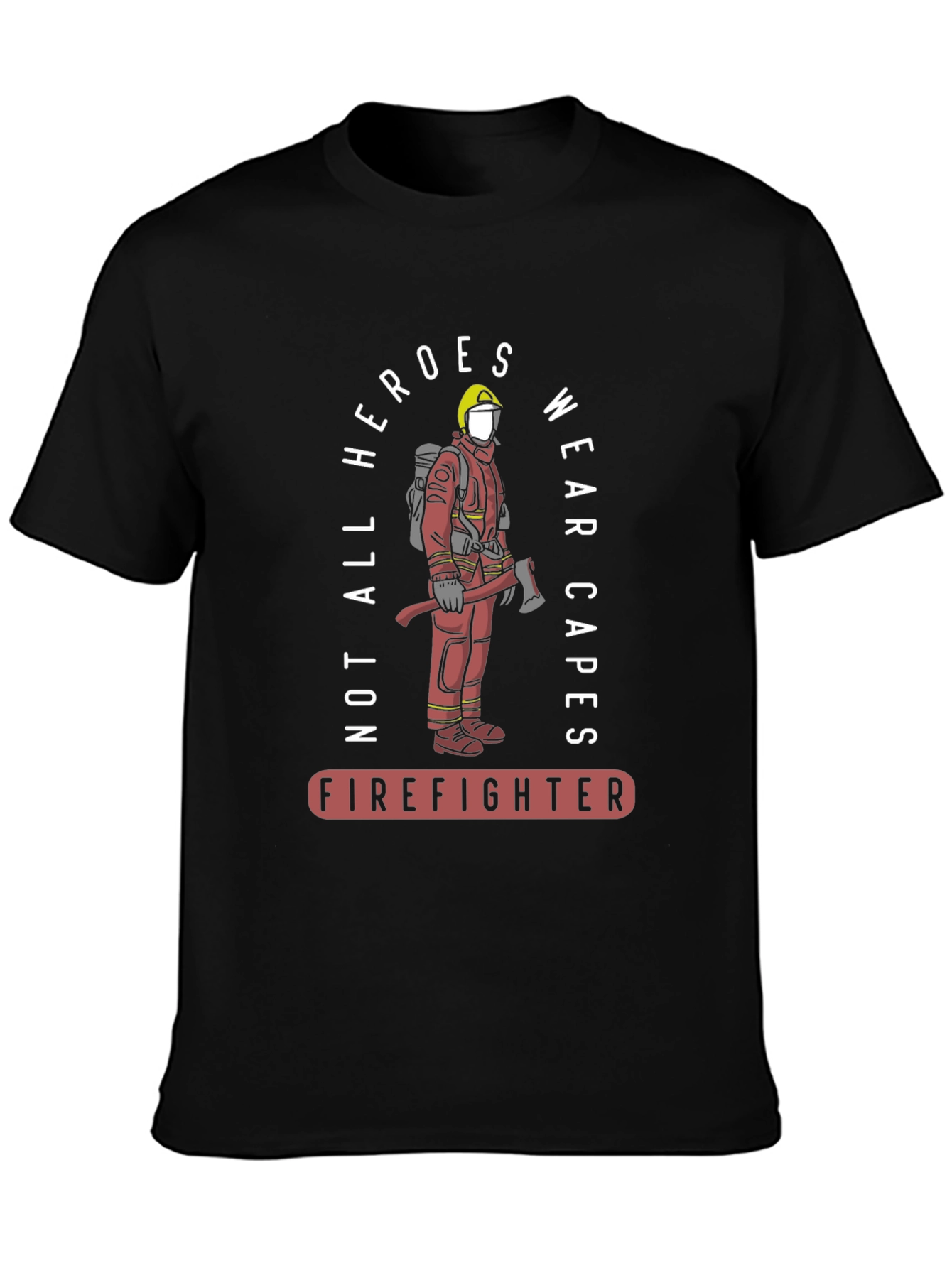 Firefighter Hero Graphic T-Shirt