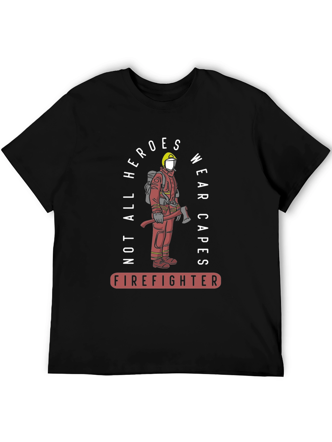 Firefighter Hero Graphic T-Shirt