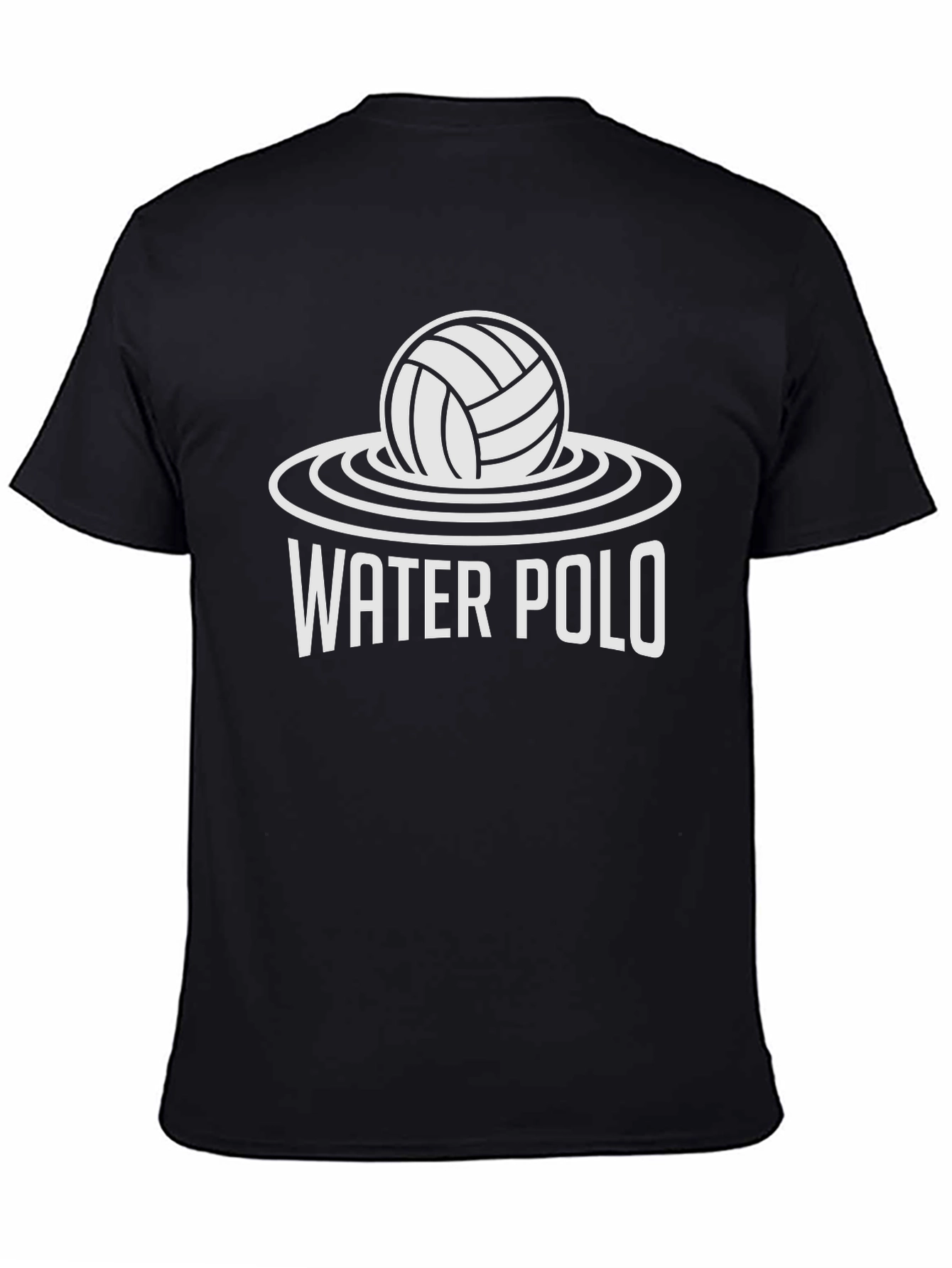 Water Polo Graphic T-Shirt - Black Cotton Tee
