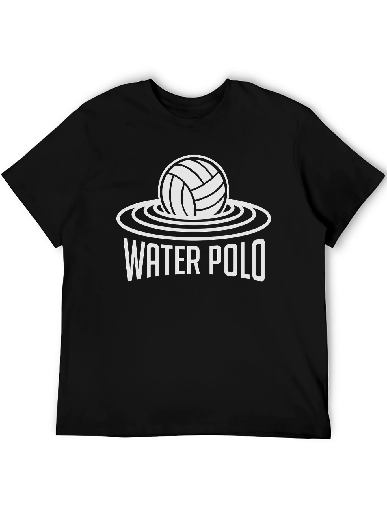 Water Polo Graphic T-Shirt - Black Cotton Tee