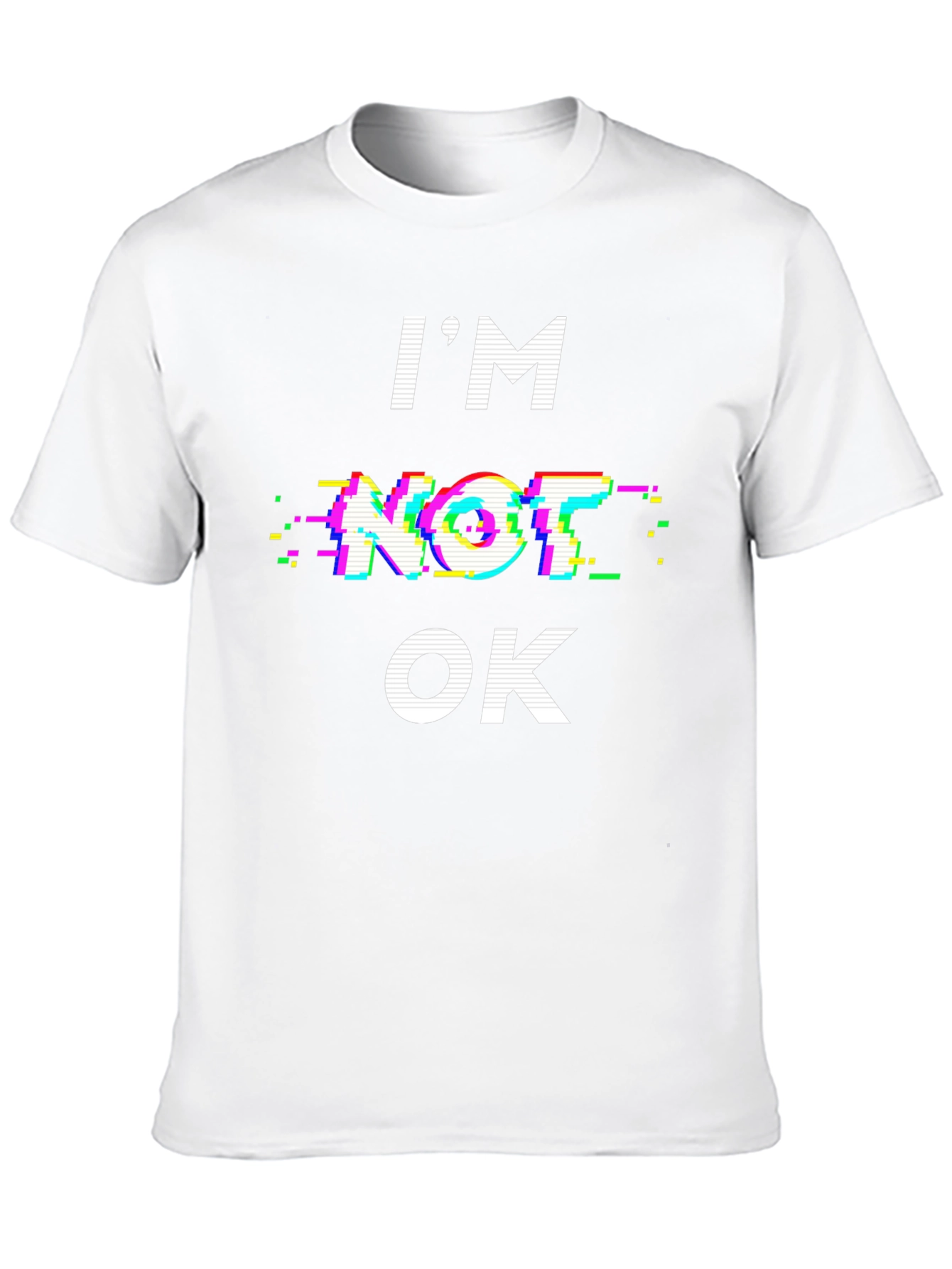 Im Not OK Graphic Tee - Black