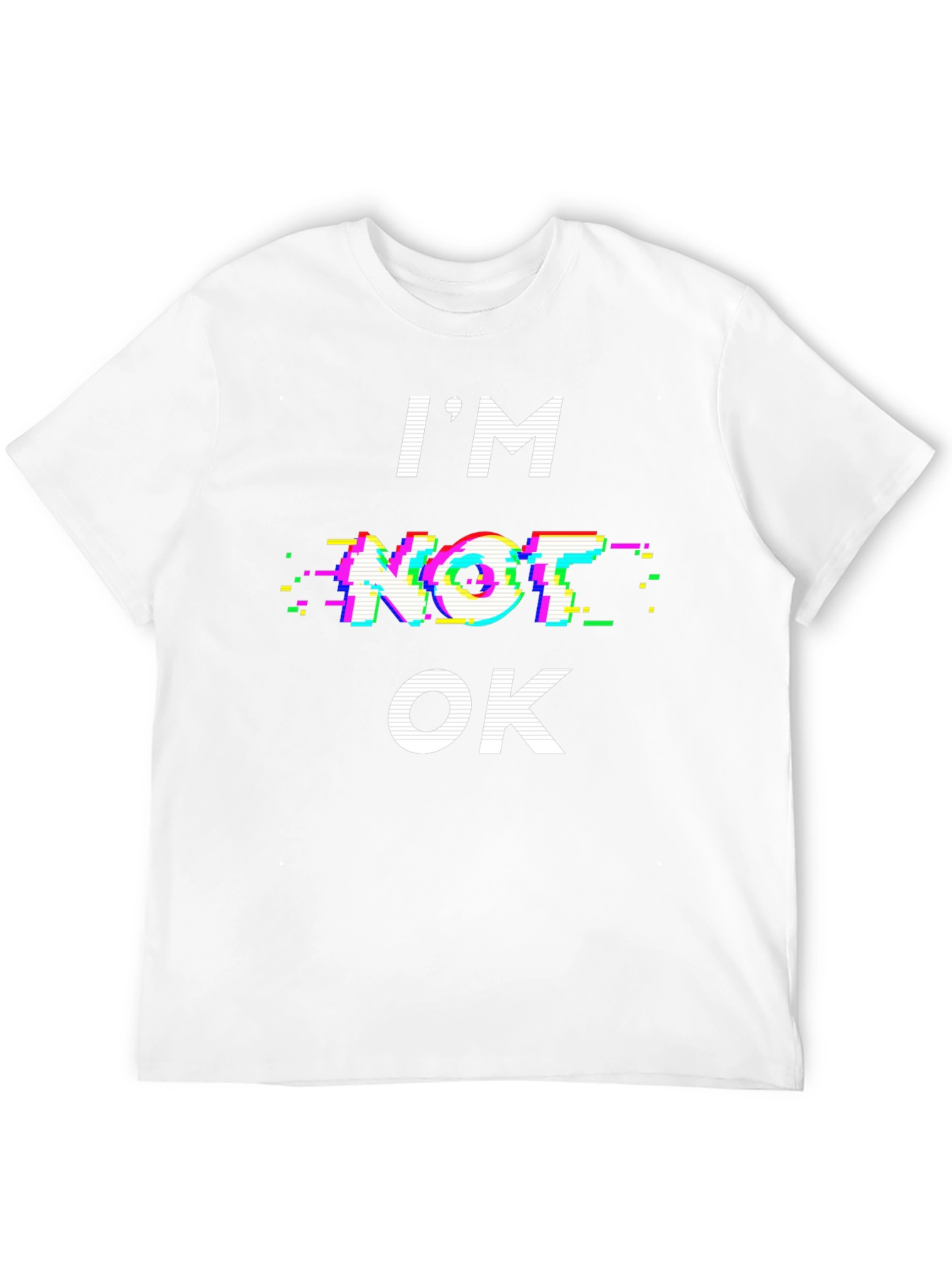 Im Not OK Graphic Tee - Black