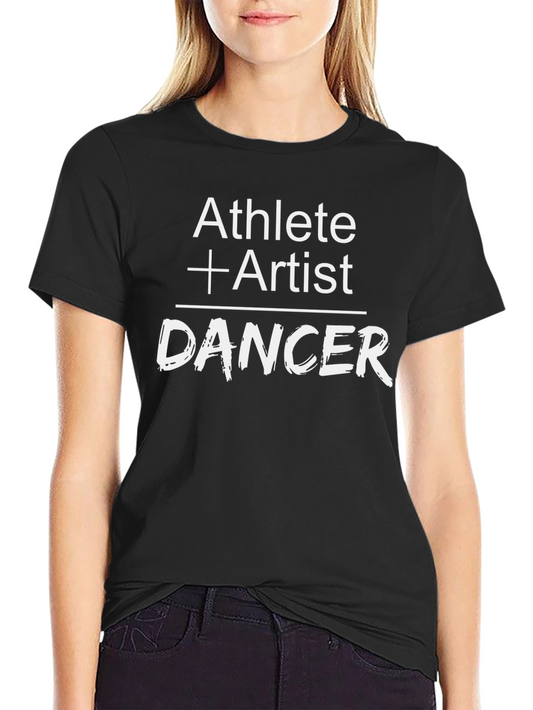 Athlete + Artist = Dancer Graphic Tee - Black