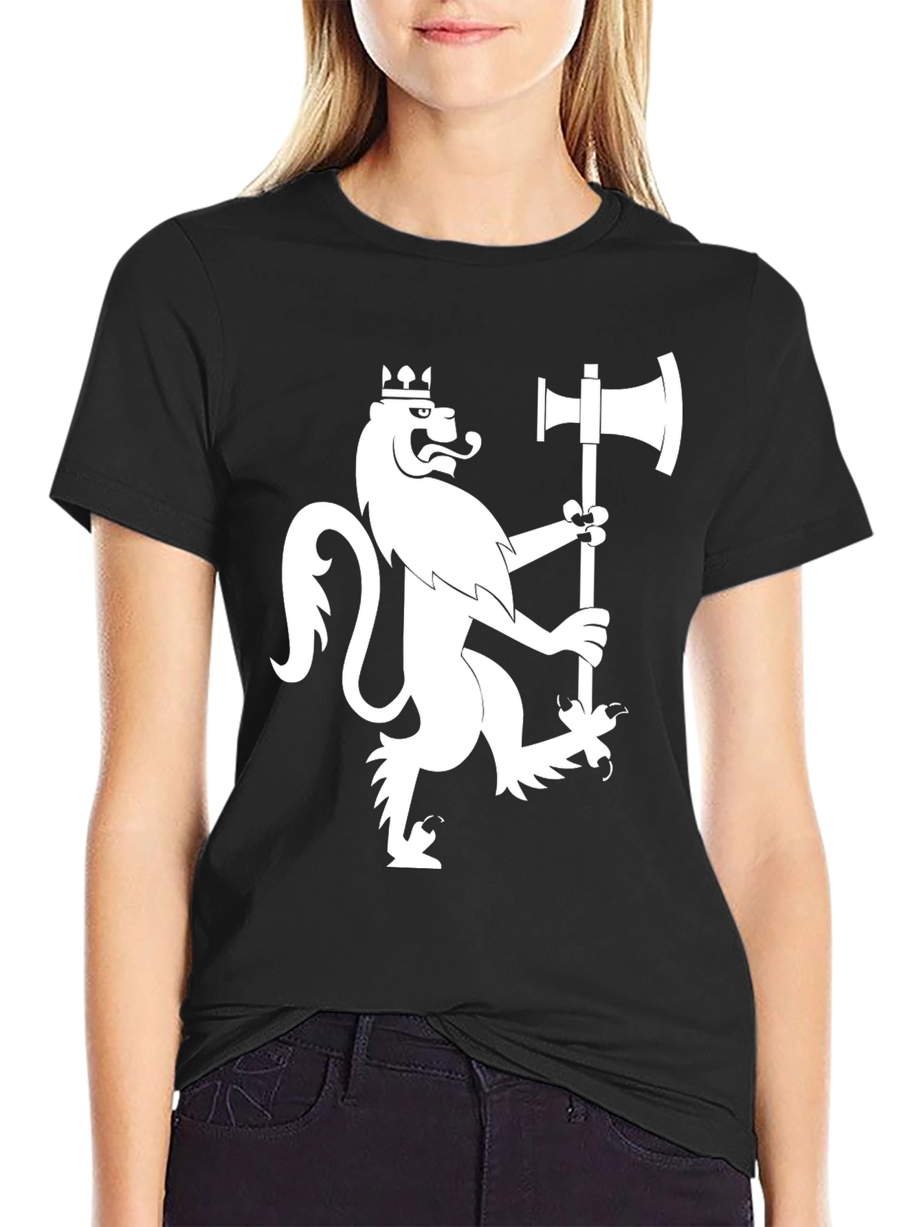 Lion Rampant Axe Graphic Tee - Black