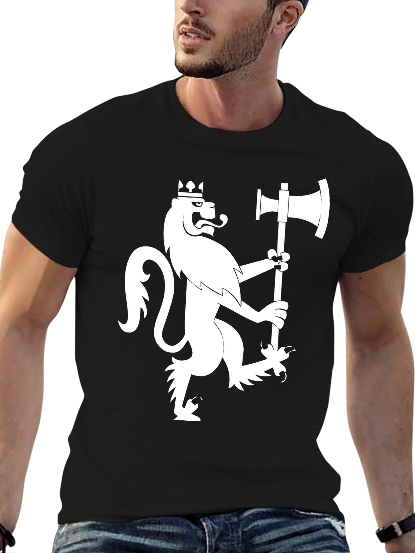 Lion Rampant Axe Graphic Tee - Black