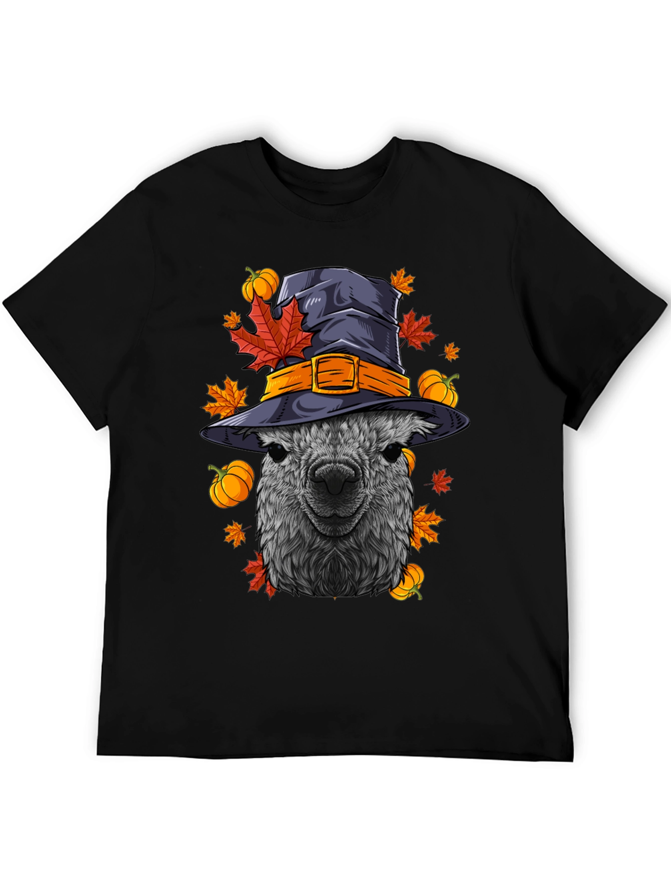 Halloween Alpaca Witch Hat T-Shirt