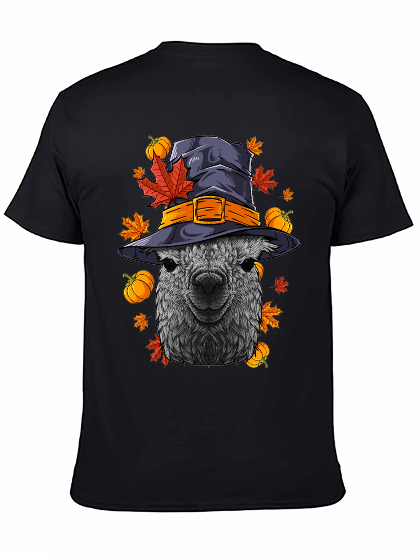 Halloween Alpaca Witch Hat T-Shirt