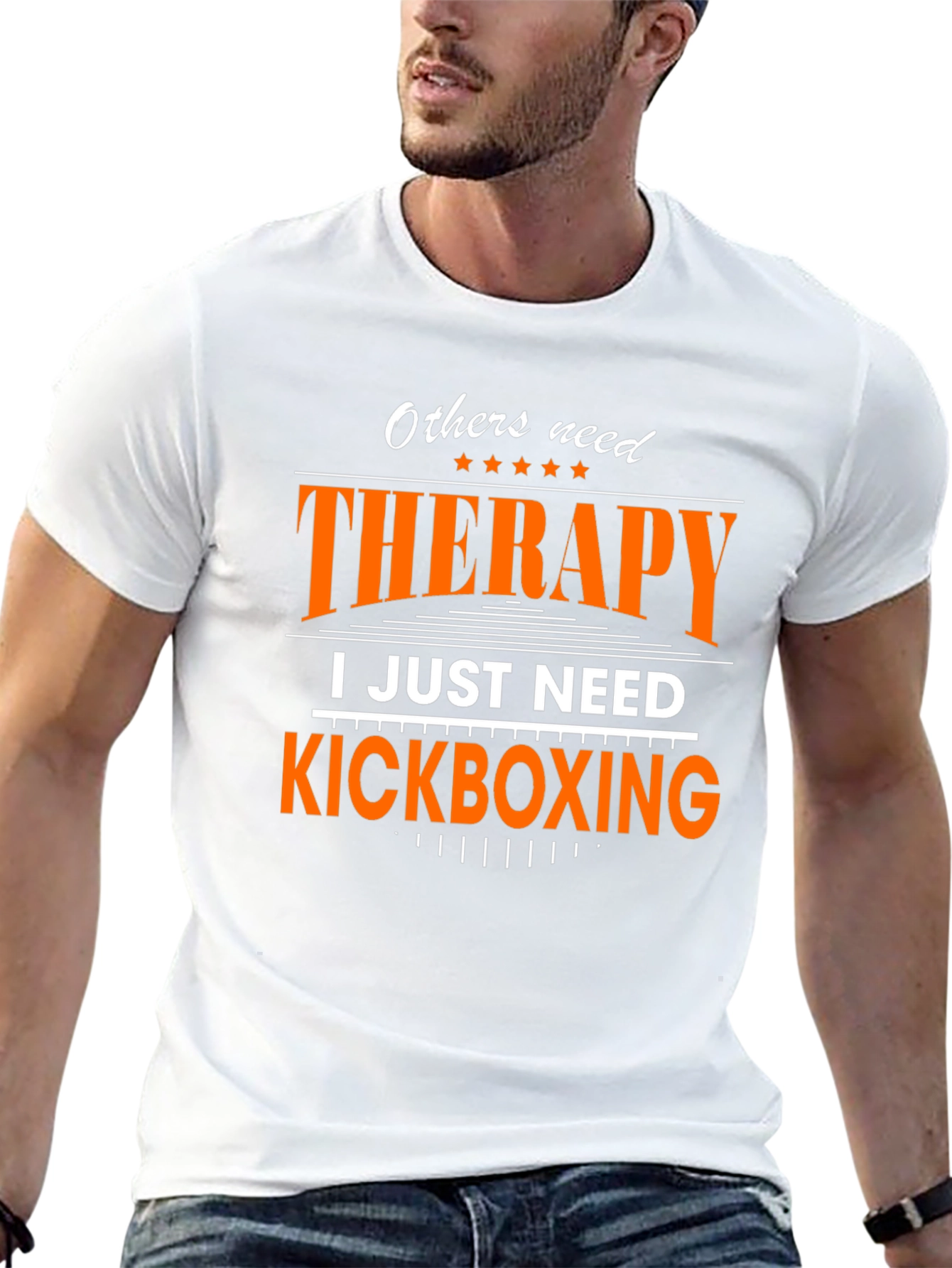 Kickboxing Therapy T-Shirt - Funny Gym Workout Tee