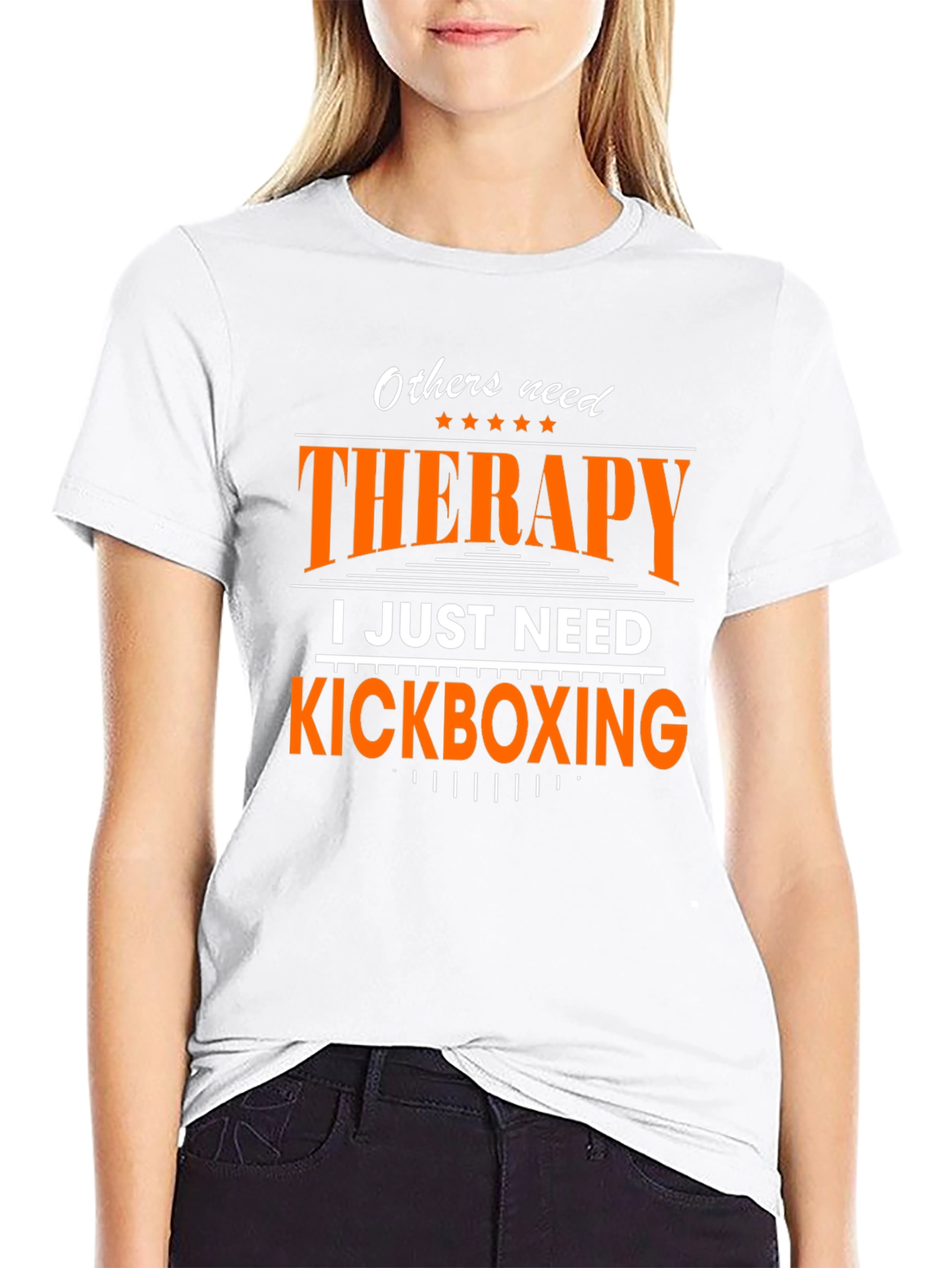 Kickboxing Therapy T-Shirt - Funny Gym Workout Tee