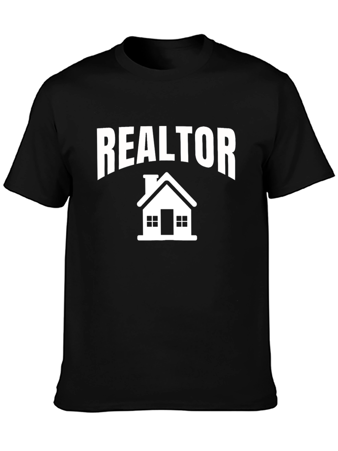 Realtor Graphic Tee - Black Cotton Blend