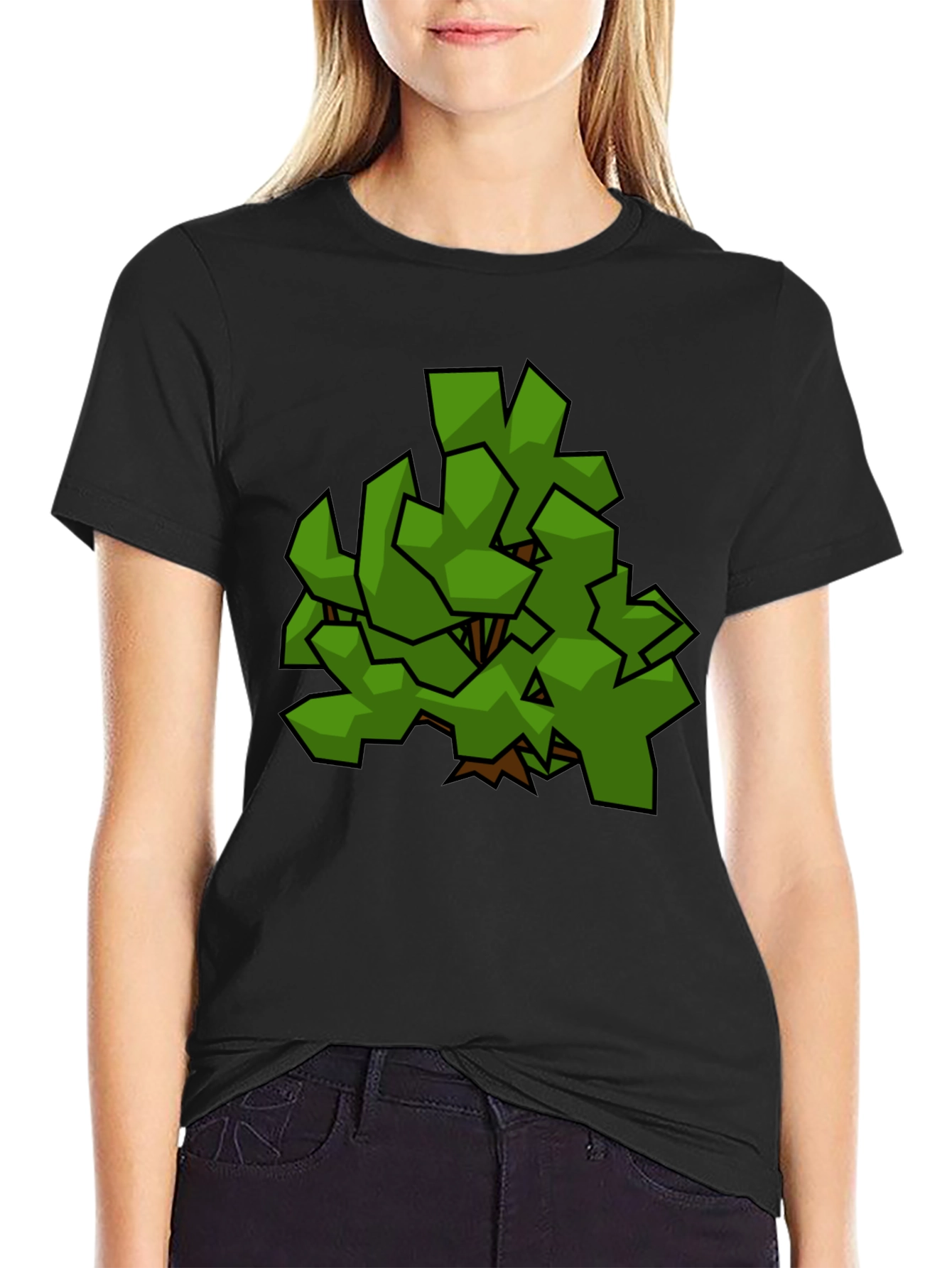 Geometric Bush Graphic T-Shirt