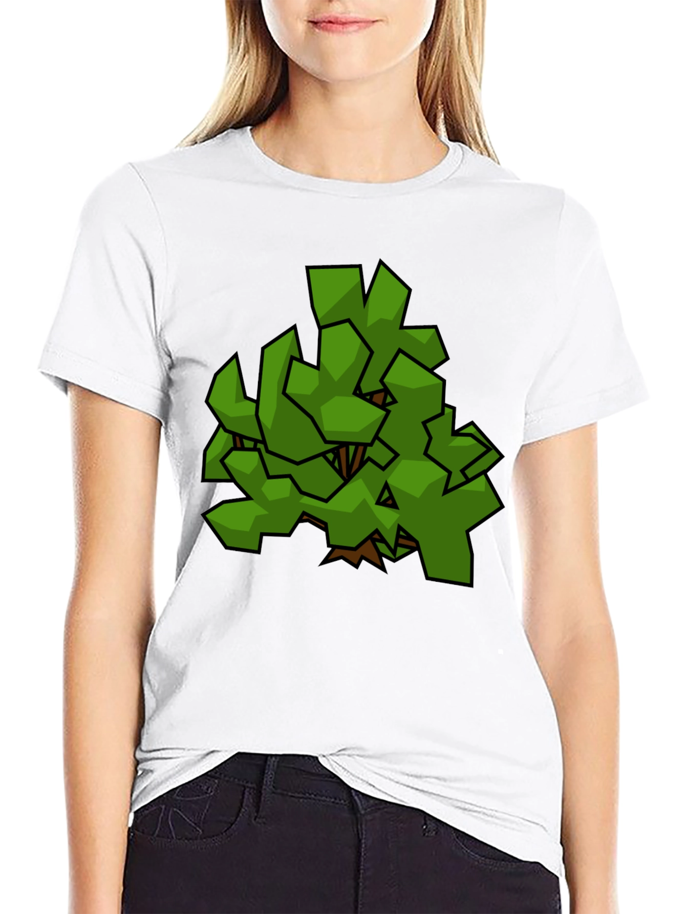 Geometric Bush Graphic T-Shirt