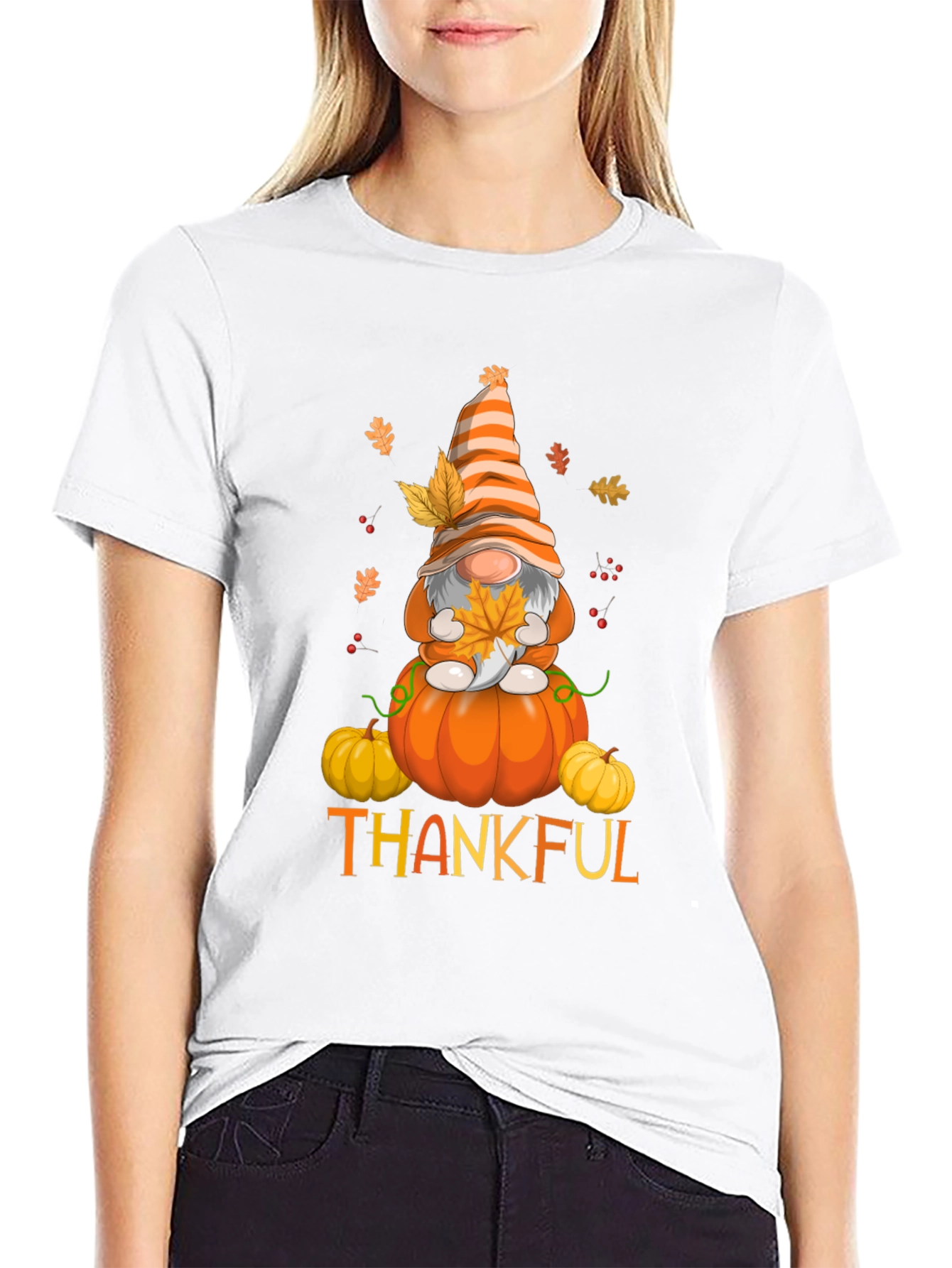Thankful Gnome Fall T-Shirt