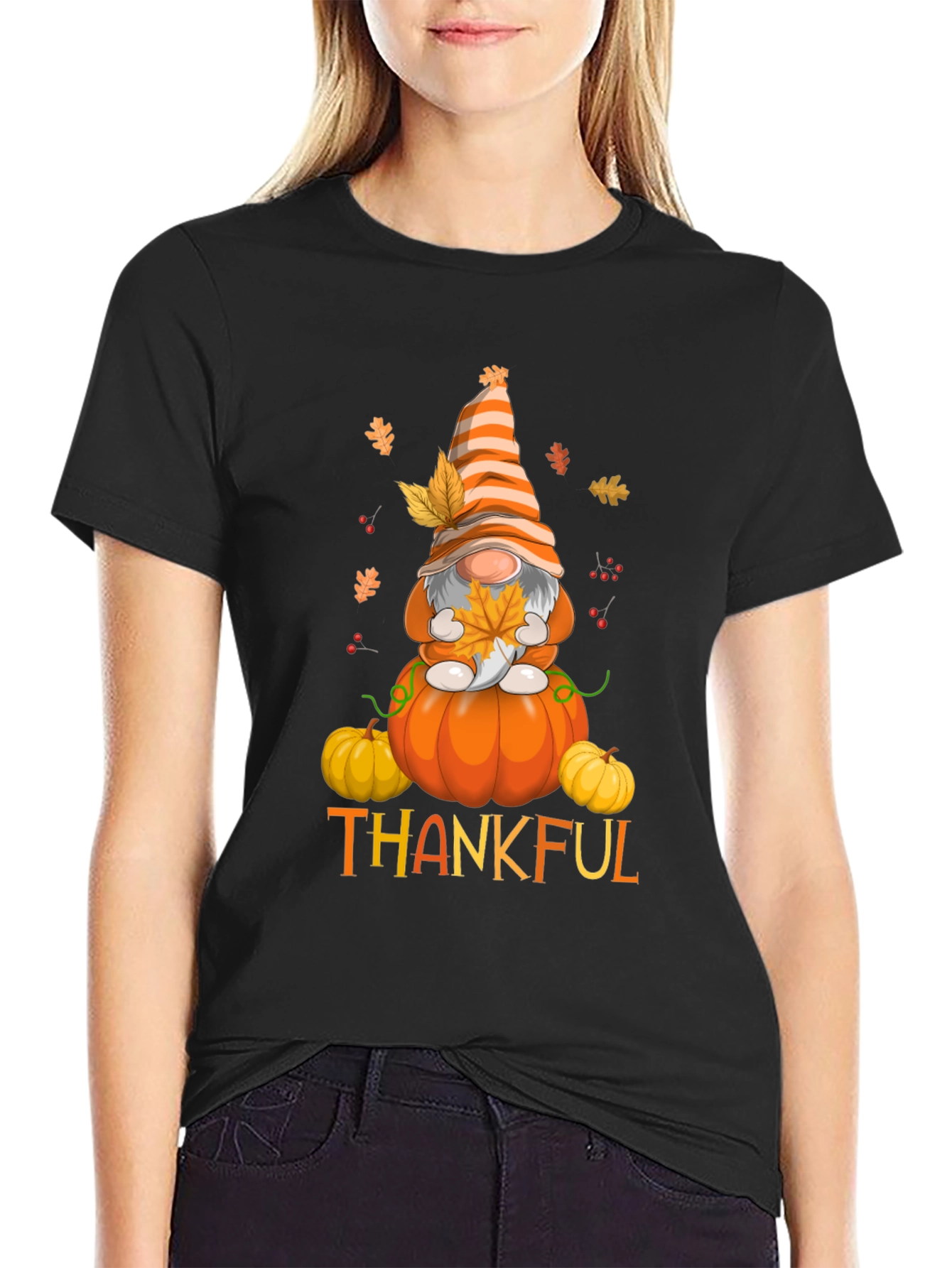 Thankful Gnome Fall T-Shirt