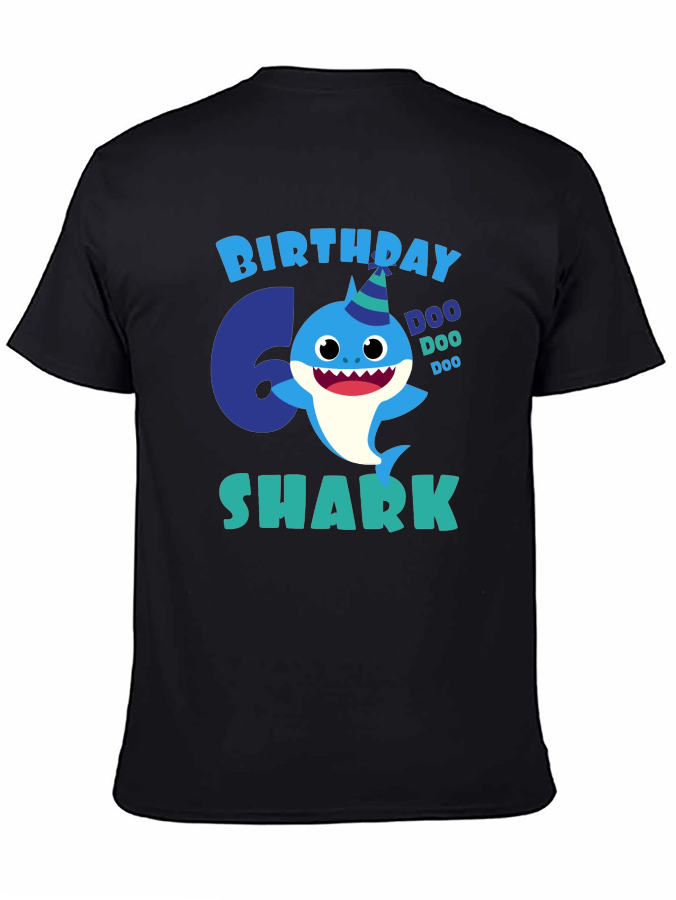 6th Birthday Shark T-Shirt