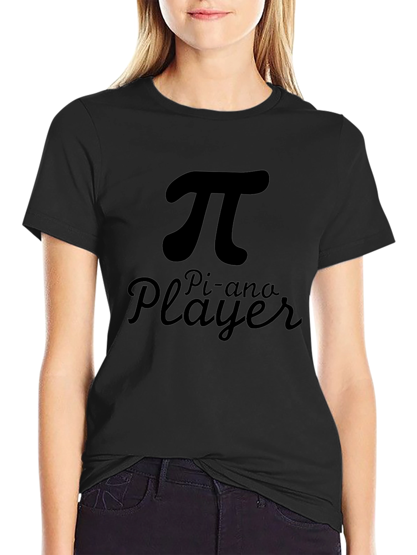 Pi-ano Player Black T-Shirt