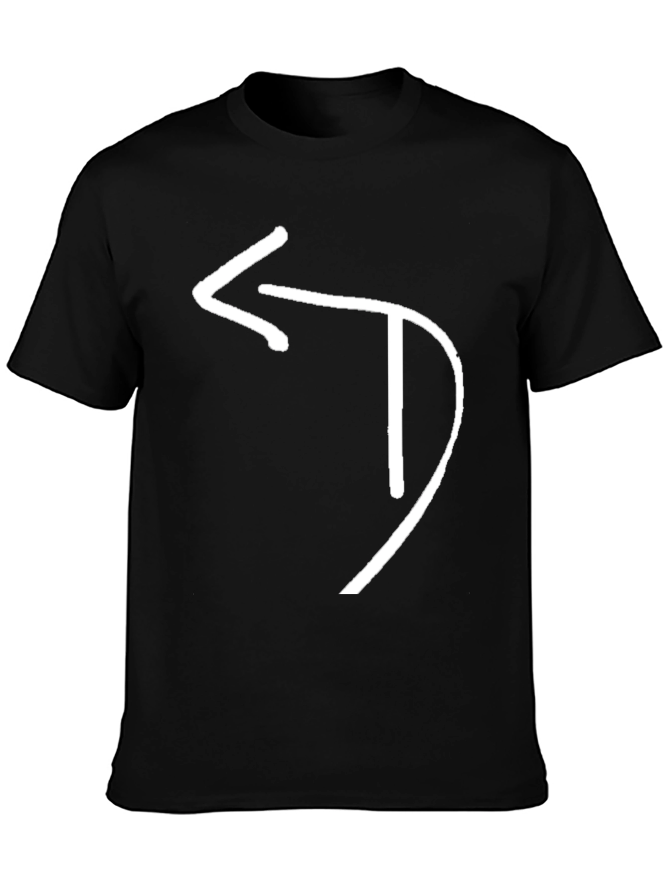 Modern Arrow T-Shirt - Black Cotton Graphic Tee