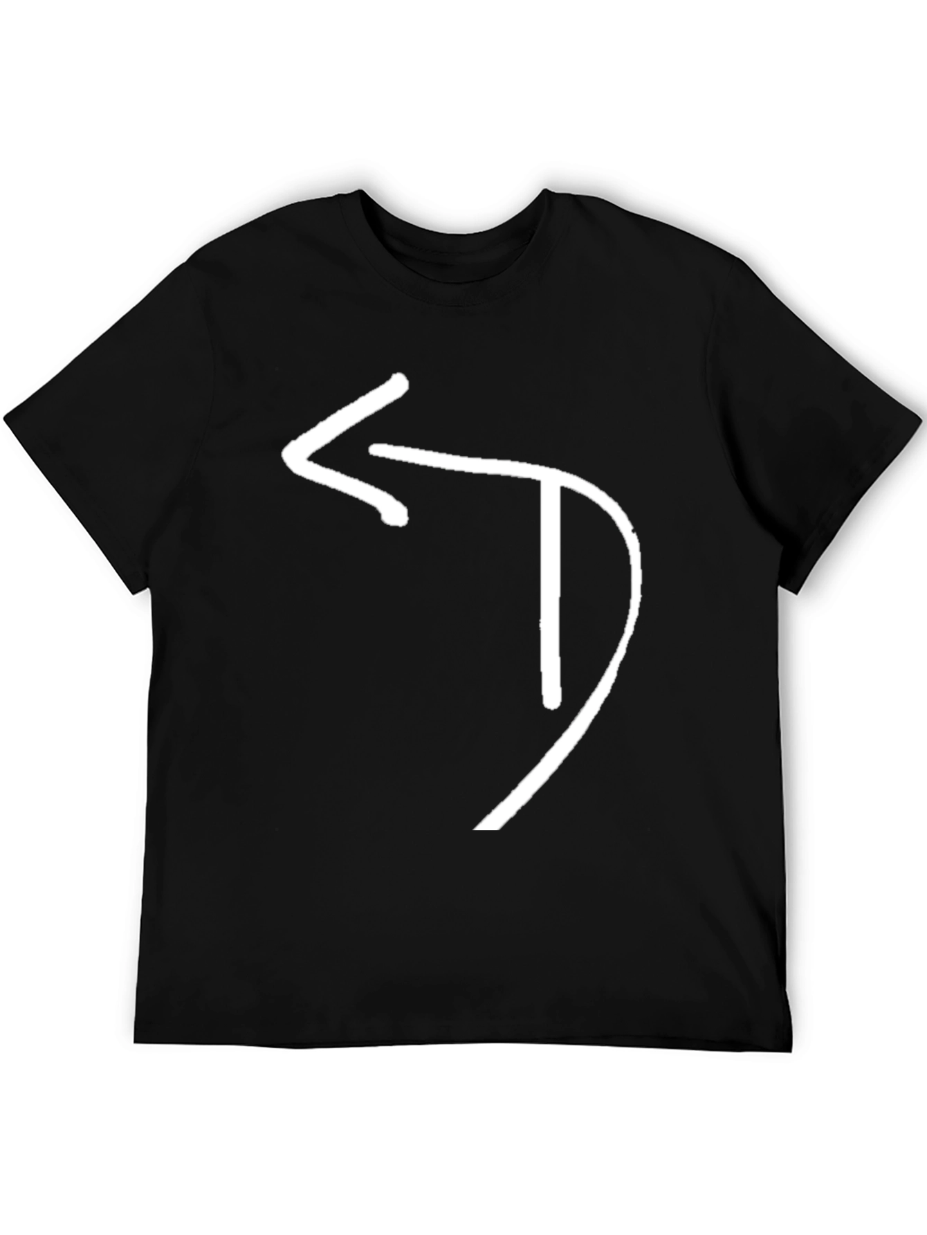 Modern Arrow T-Shirt - Black Cotton Graphic Tee