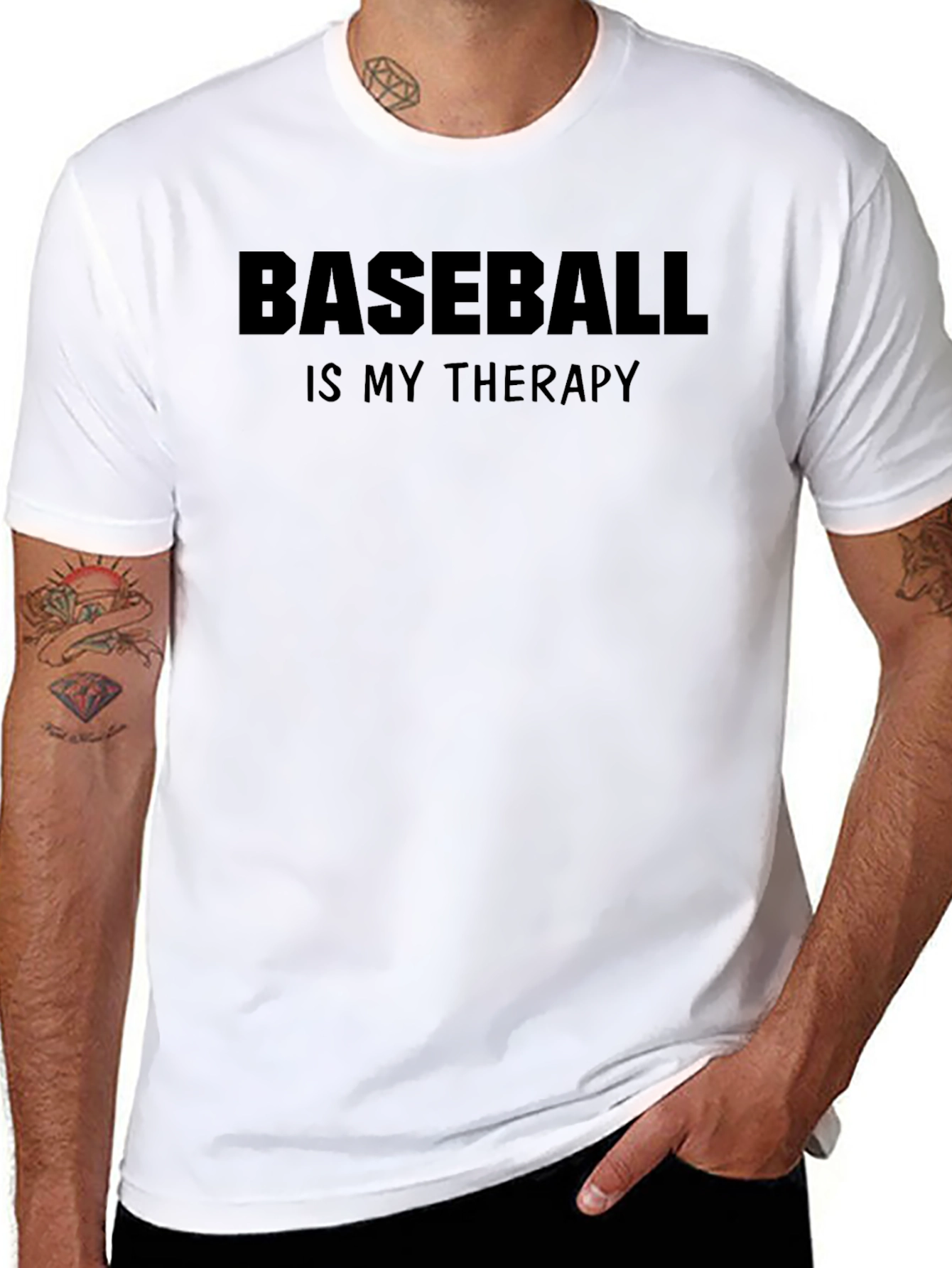 Baseball Is My Therapy Graphic Tee