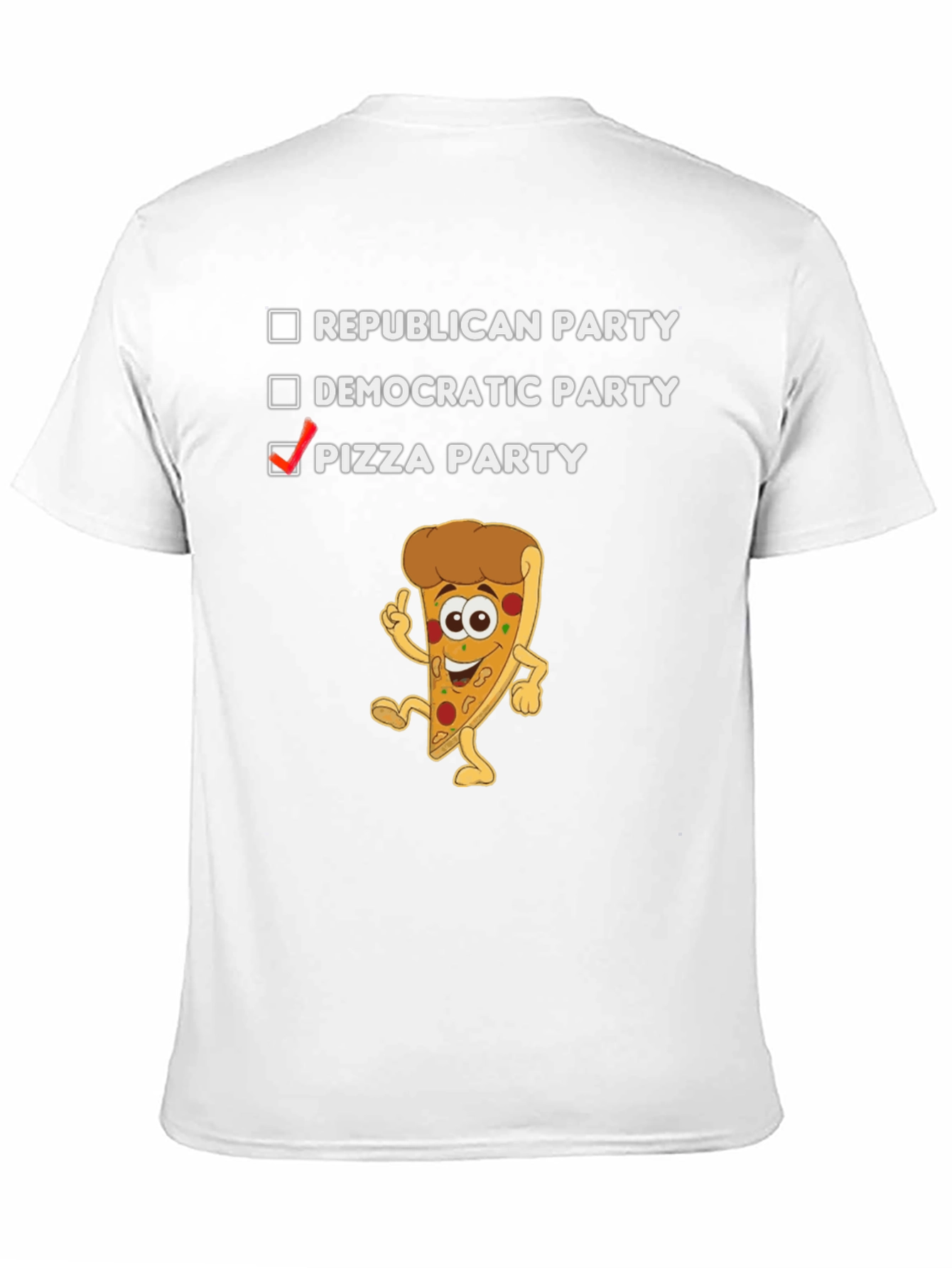 Pizza Party Political T-Shirt Funny Graphic Tee