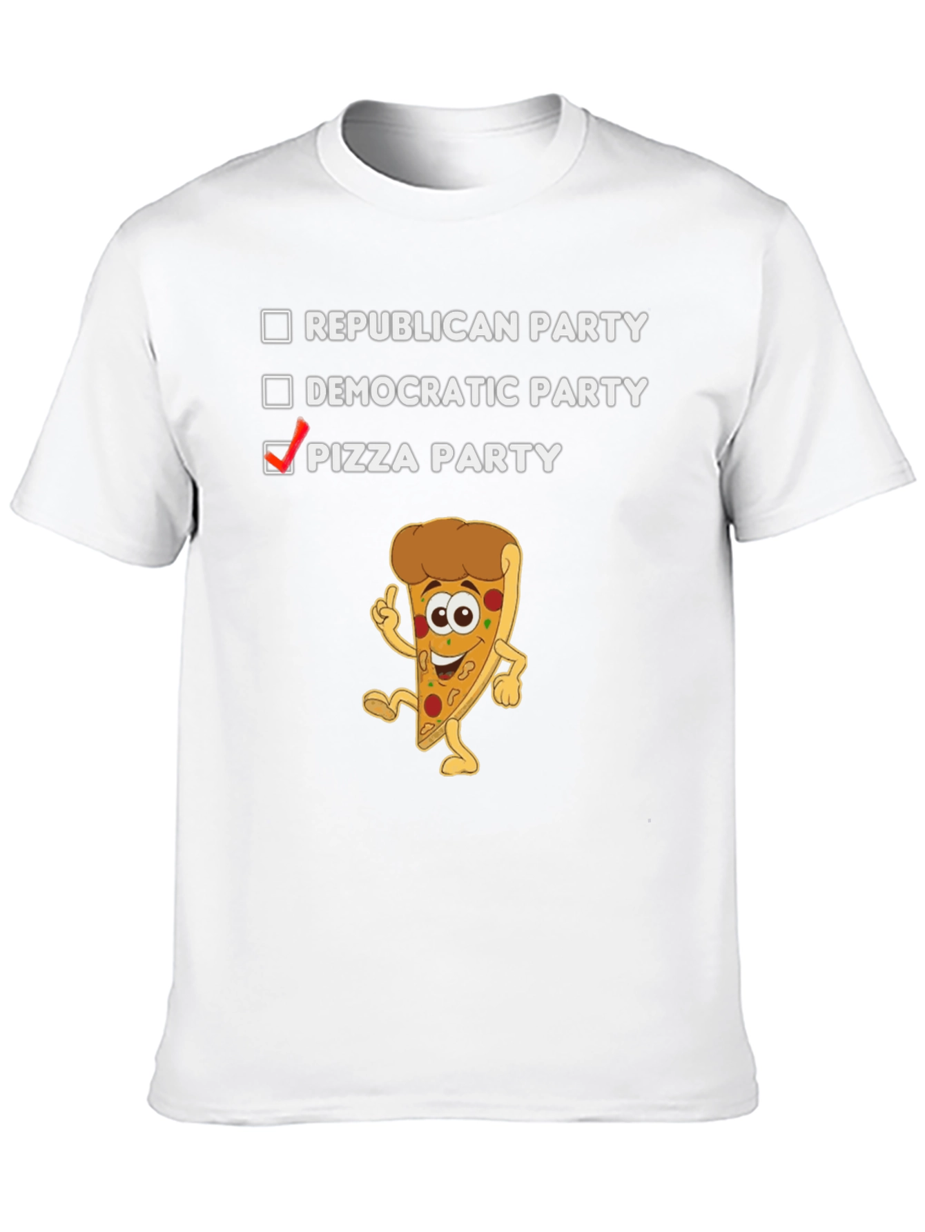 Pizza Party Political T-Shirt Funny Graphic Tee
