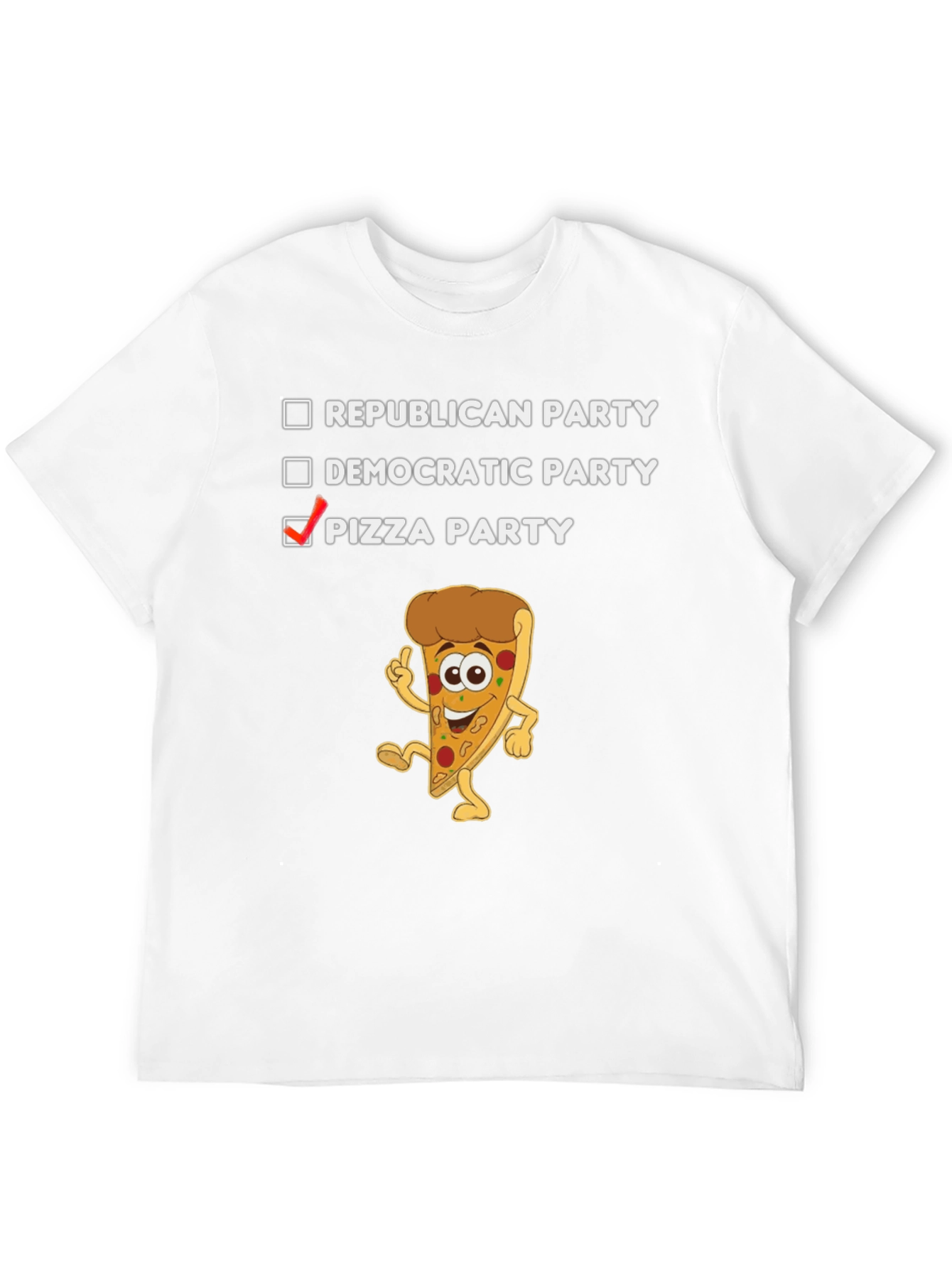 Pizza Party Political T-Shirt Funny Graphic Tee