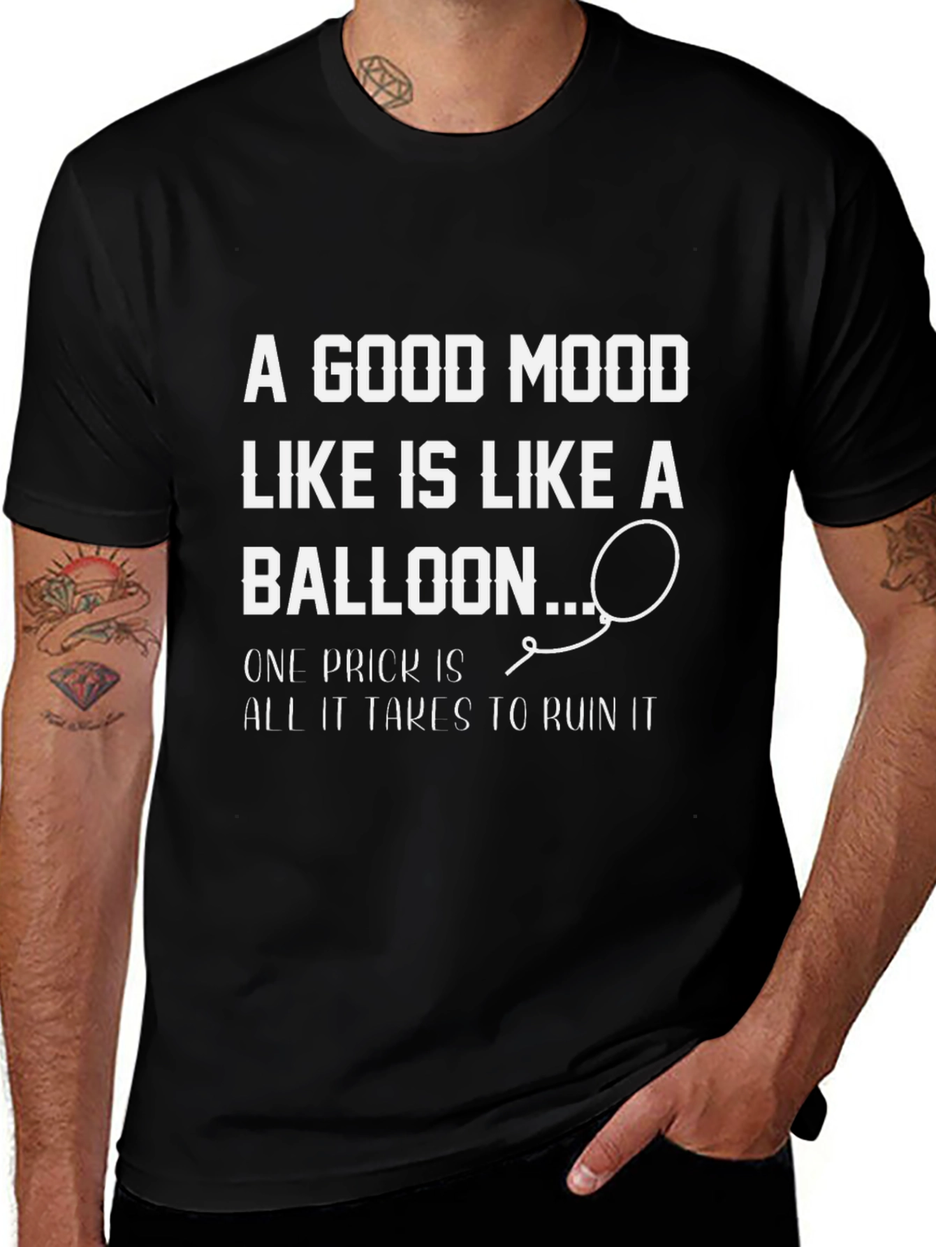 A Good Mood Balloon Humor T-Shirt