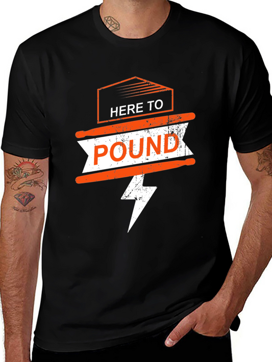 Here To Pound T-Shirt - Black
