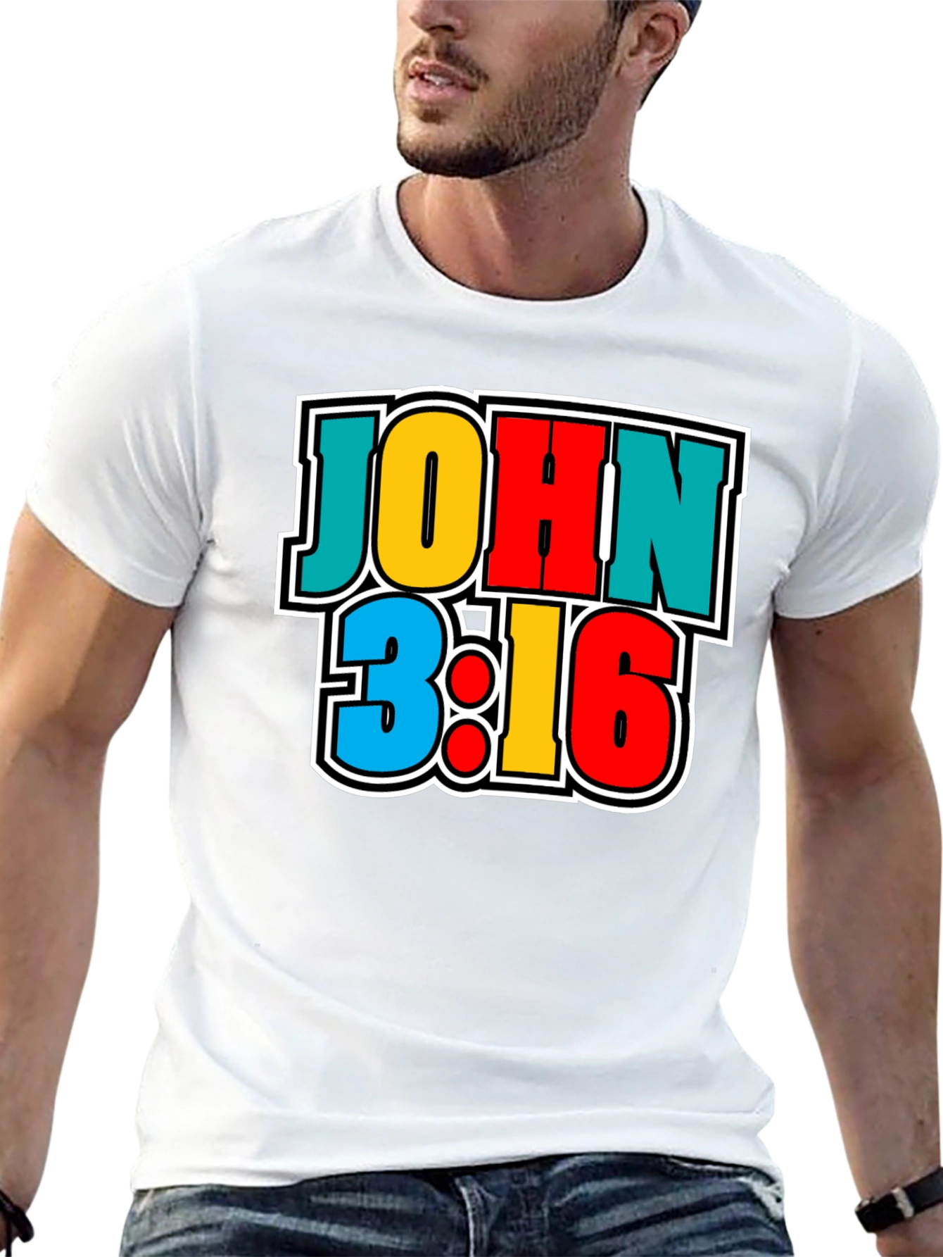 John 3:16 Graphic Print T-Shirt