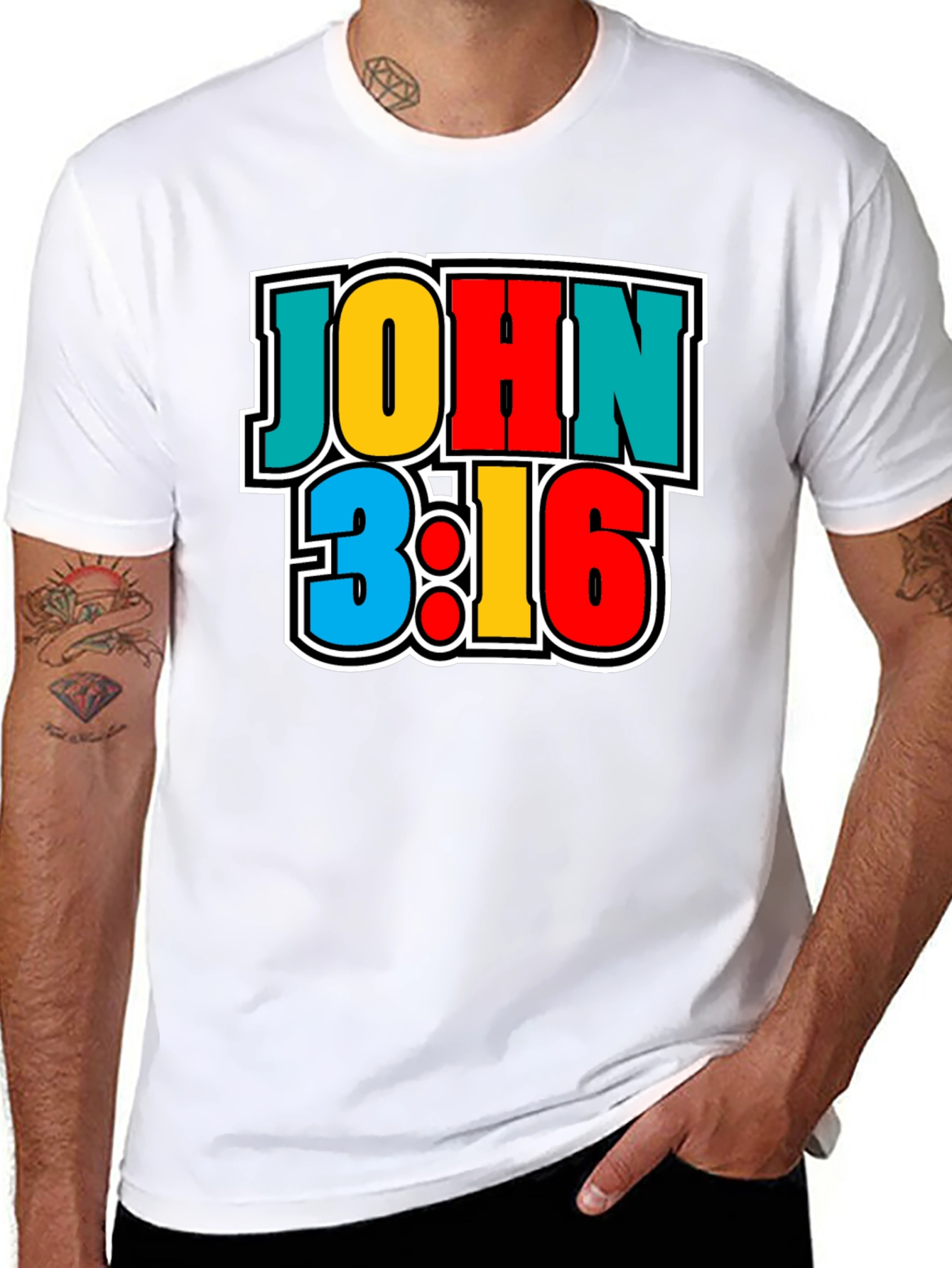 John 3:16 Graphic Print T-Shirt