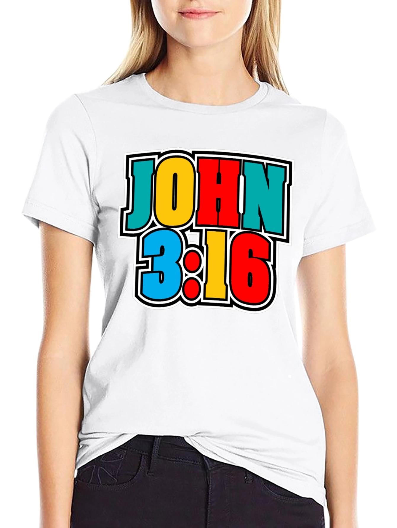 John 3:16 Graphic Print T-Shirt