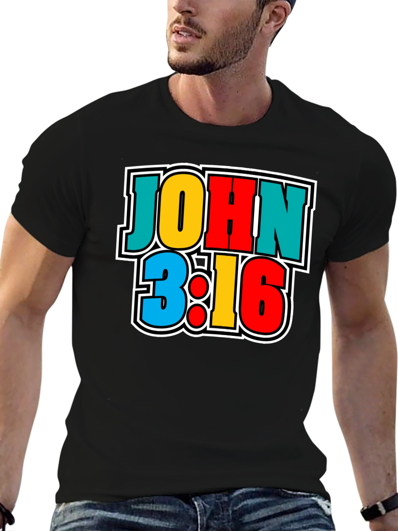 John 3:16 Graphic Print T-Shirt